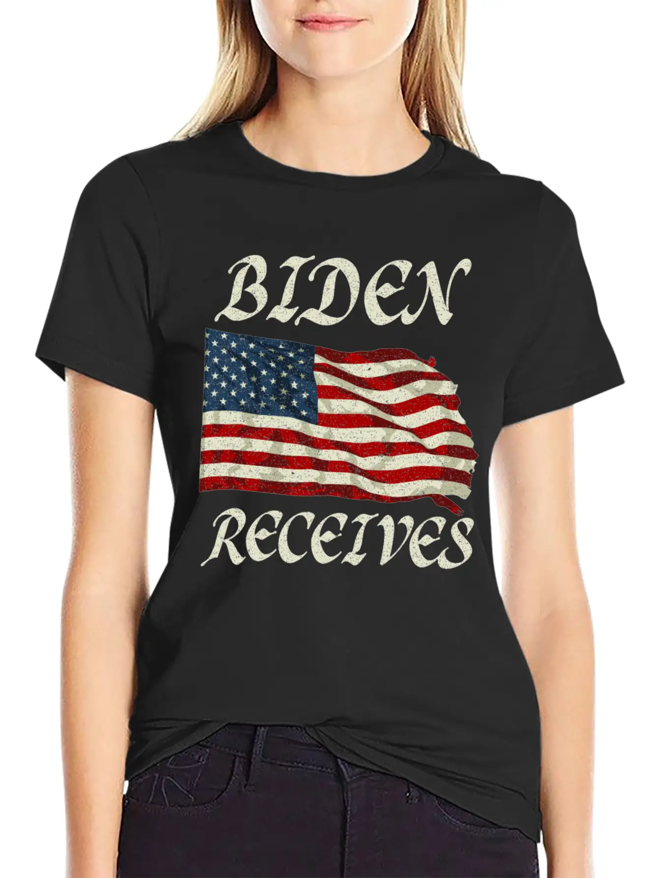 Biden Receives , Pro Biden Unisex Casual T-Shirt – Clean Design For Daily Comfort