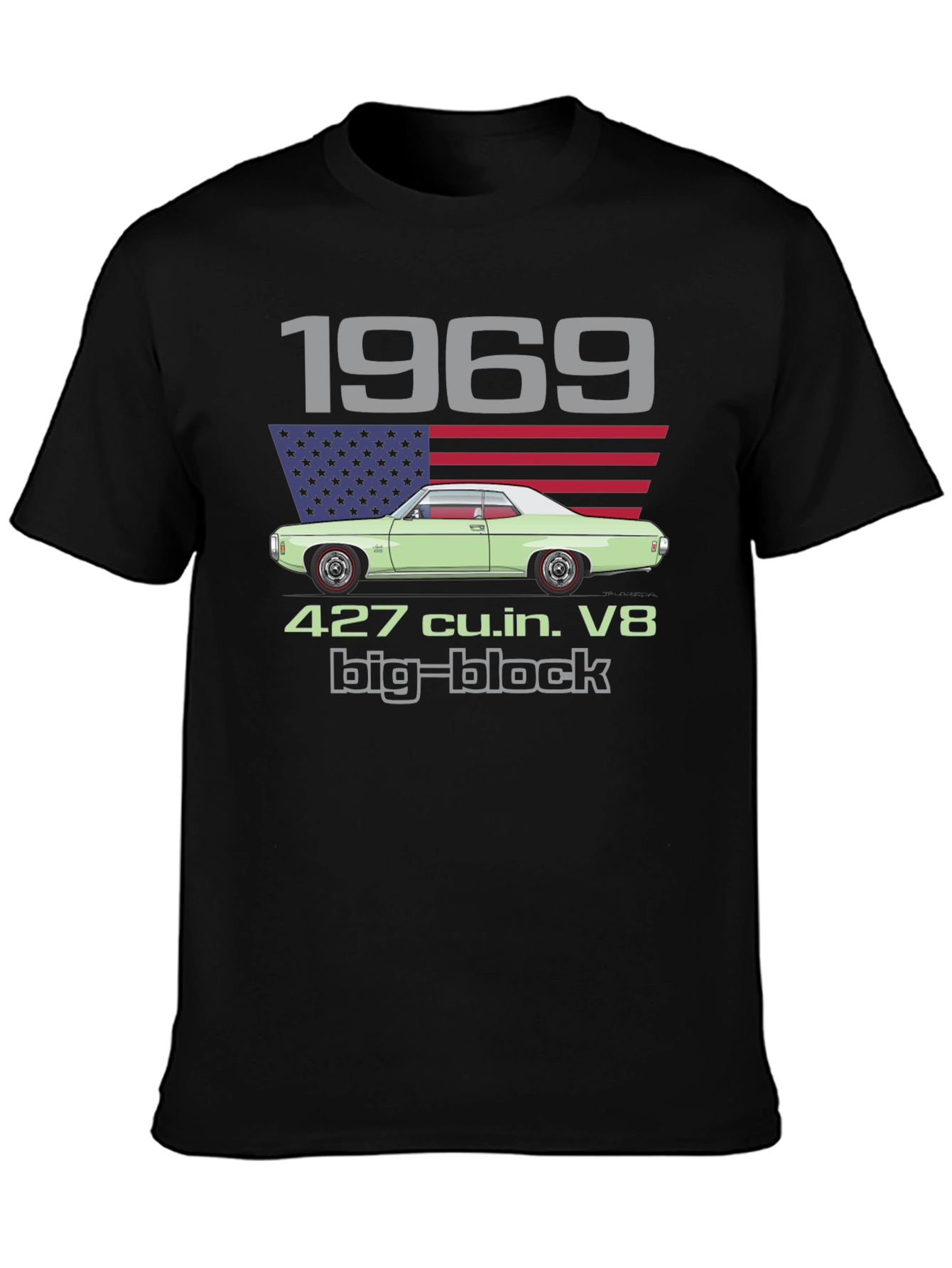 1969 Classic Car T-Shirt - 427 Big Block