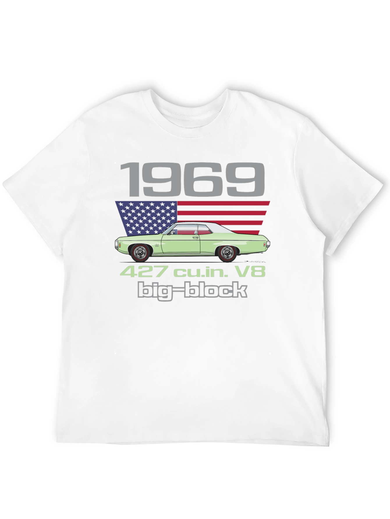 1969 Classic Car T-Shirt - 427 Big Block