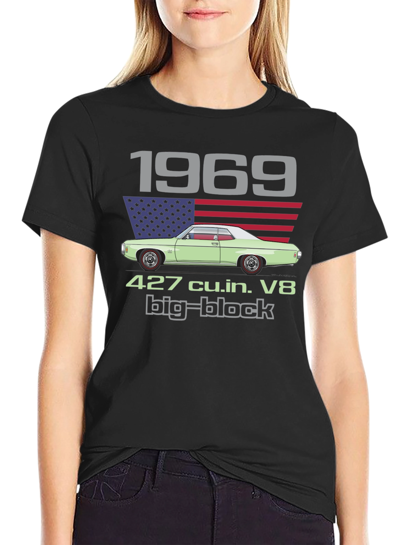 1969 Classic Car T-Shirt - 427 Big Block