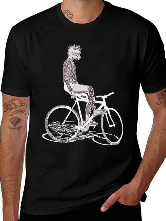 Bike Punk Unisex Casual T-Shirt – Clean Design For Daily Comfort