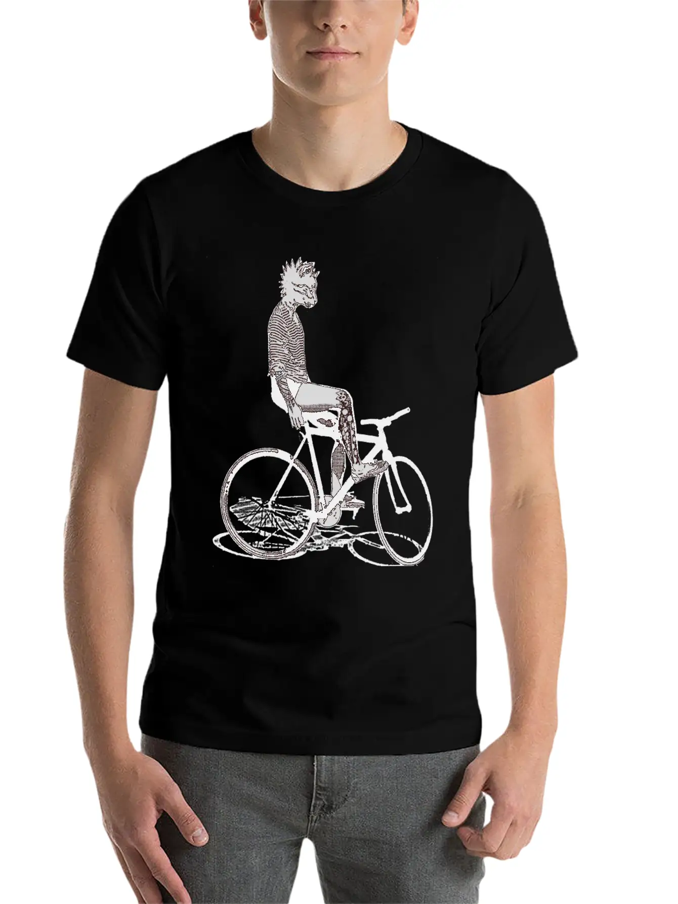 Bike Punk Unisex Casual T-Shirt – Clean Design For Daily Comfort