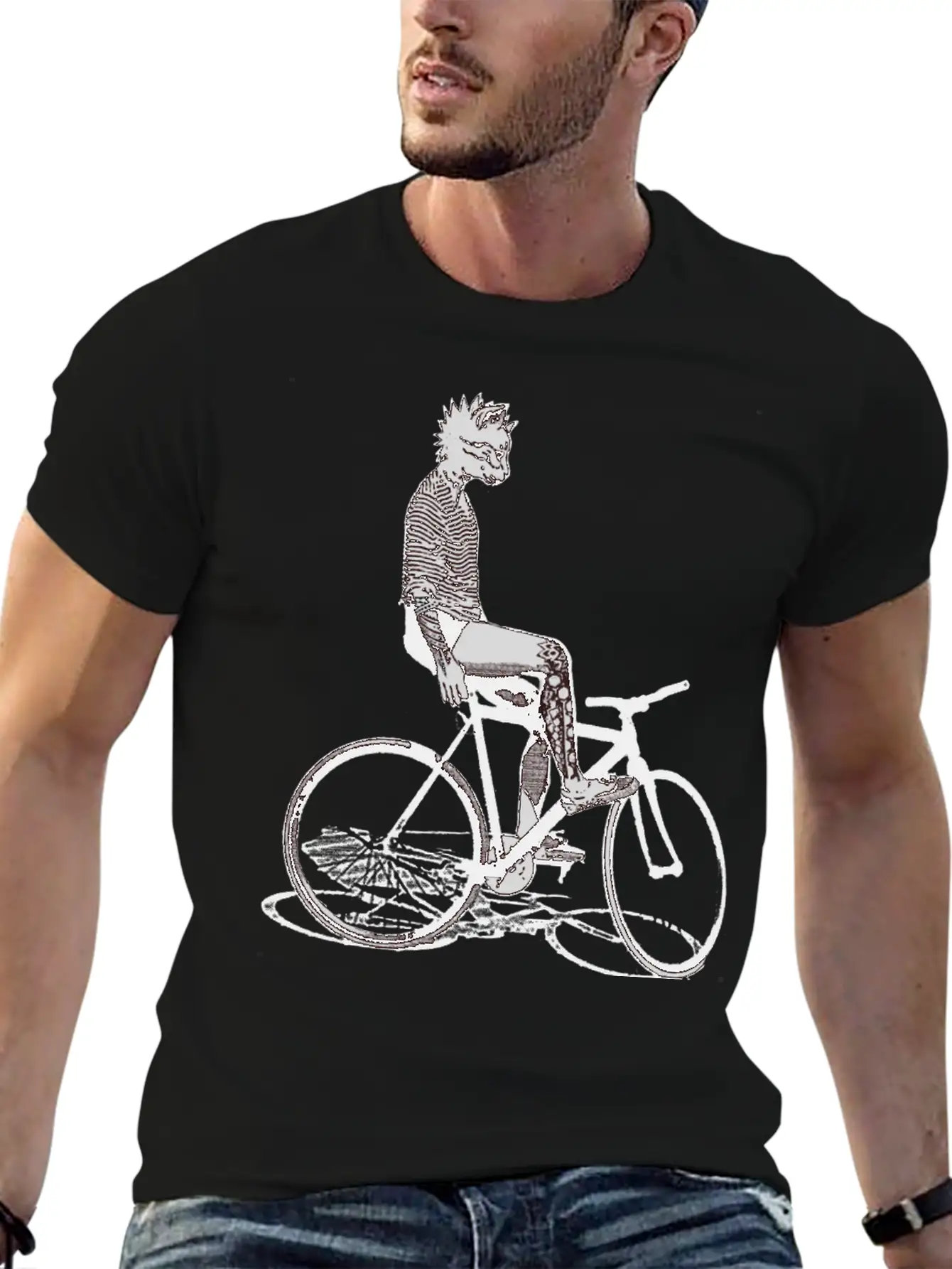Bike Punk Unisex Casual T-Shirt – Clean Design For Daily Comfort