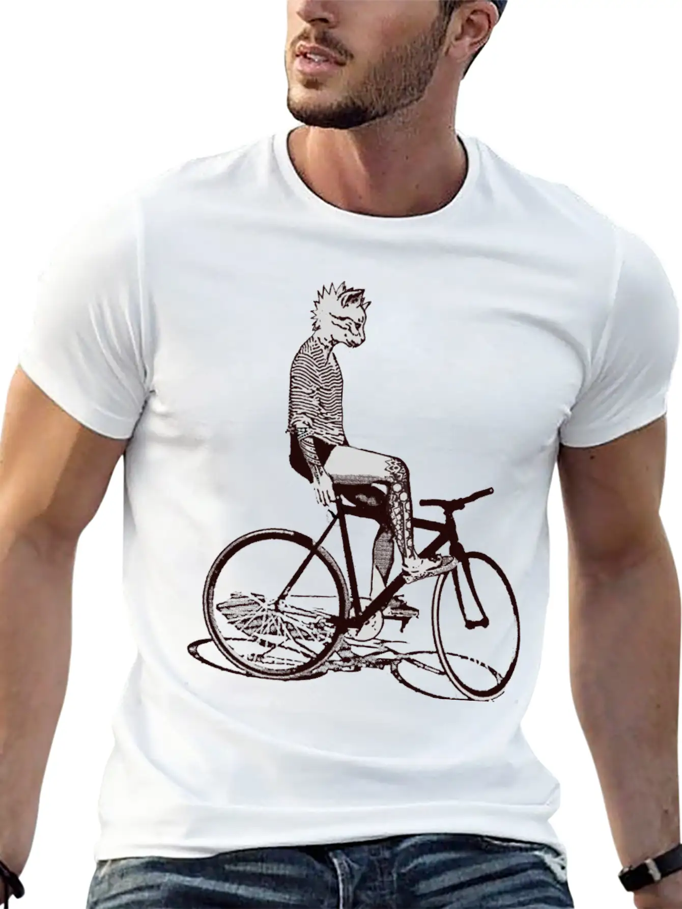 Bike Punk Unisex Casual T-Shirt – Clean Design For Daily Comfort