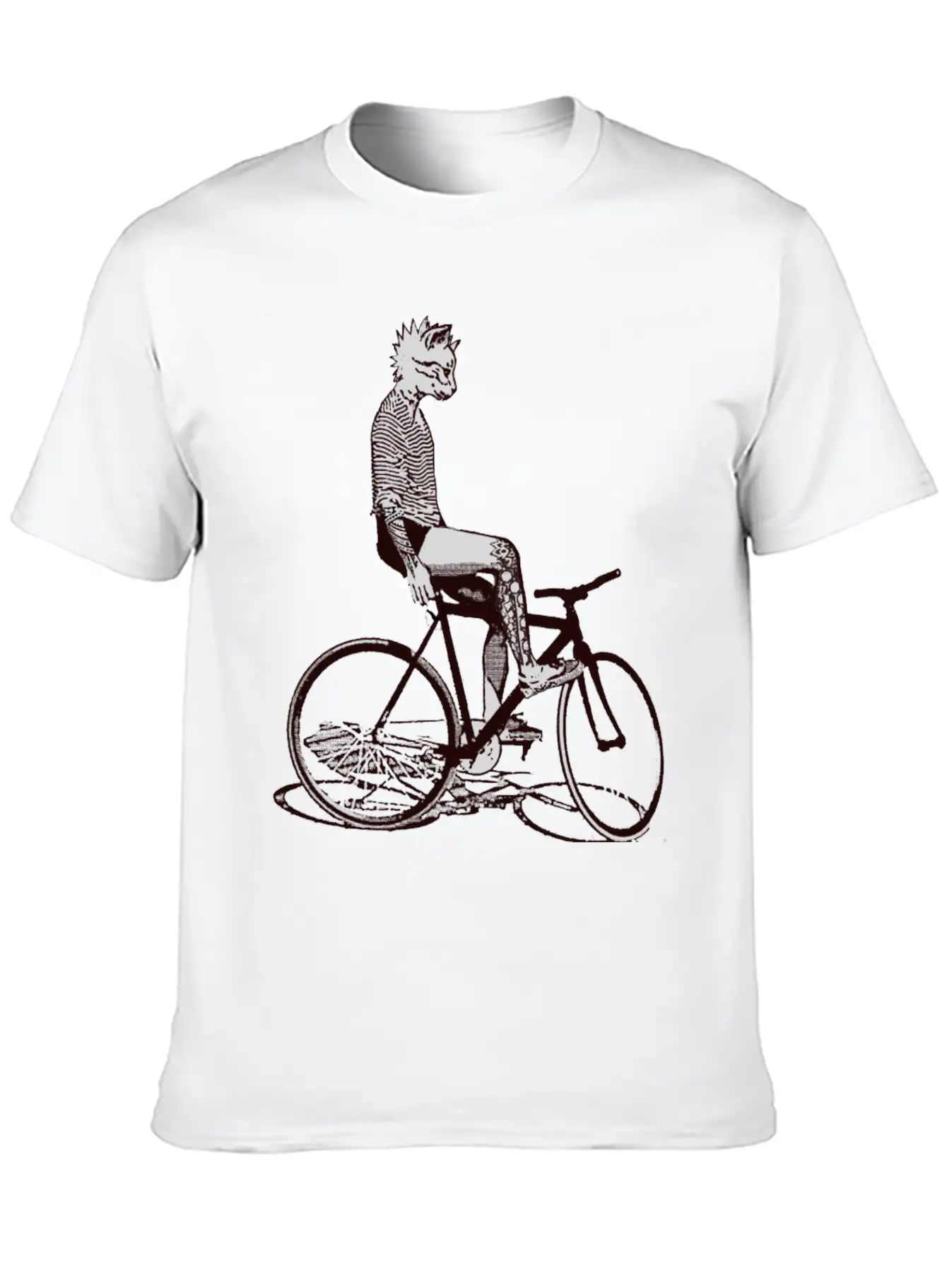 Bike Punk Unisex Casual T-Shirt – Clean Design For Daily Comfort