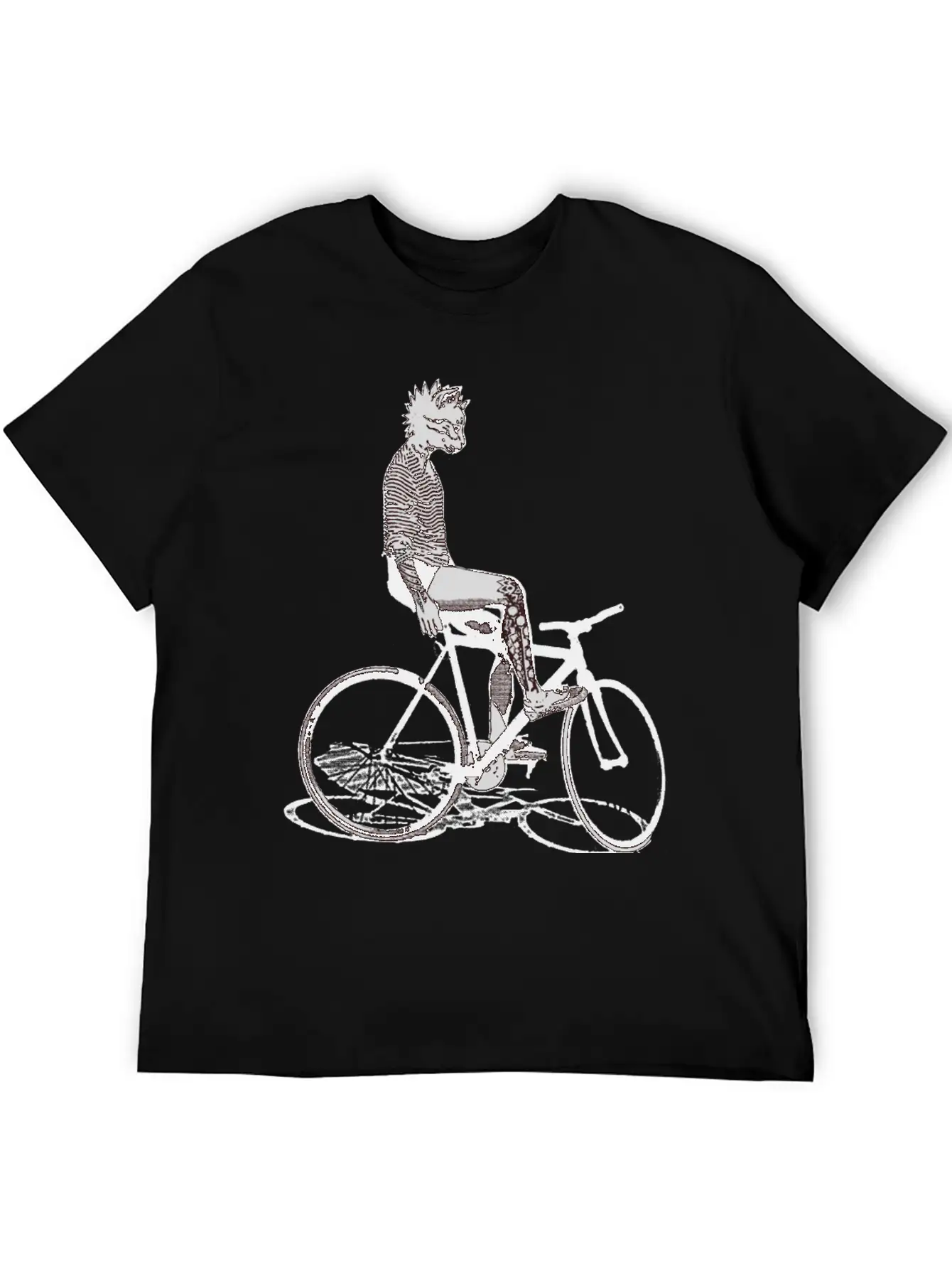 Bike Punk Unisex Casual T-Shirt – Clean Design For Daily Comfort