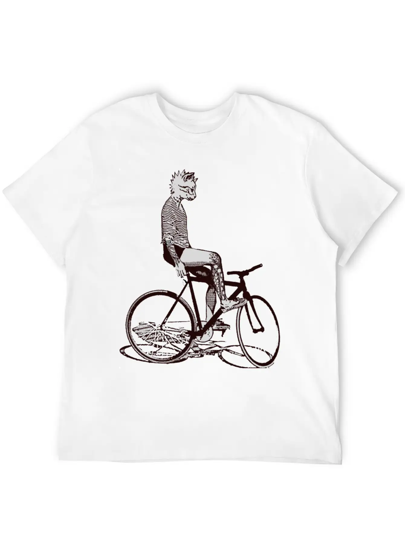 Bike Punk Unisex Casual T-Shirt – Clean Design For Daily Comfort