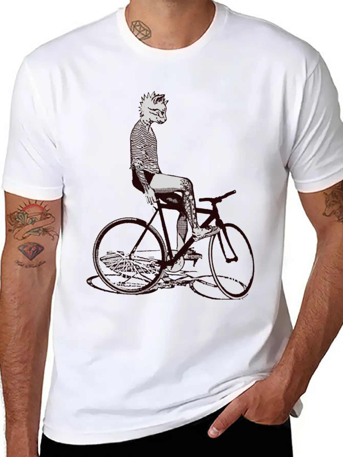 Bike Punk Unisex Casual T-Shirt – Clean Design For Daily Comfort