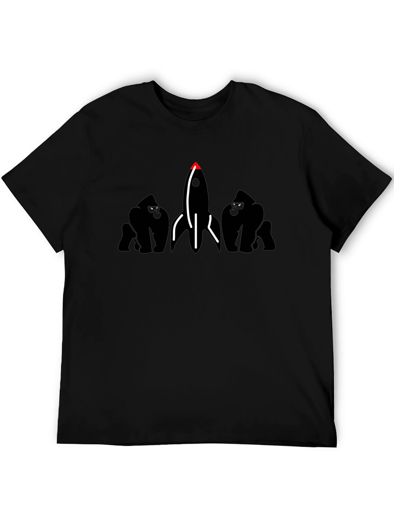 Gorilla Rocket Black T-Shirt