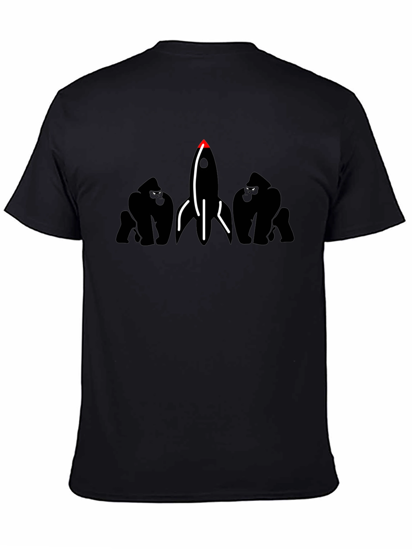 Gorilla Rocket Black T-Shirt