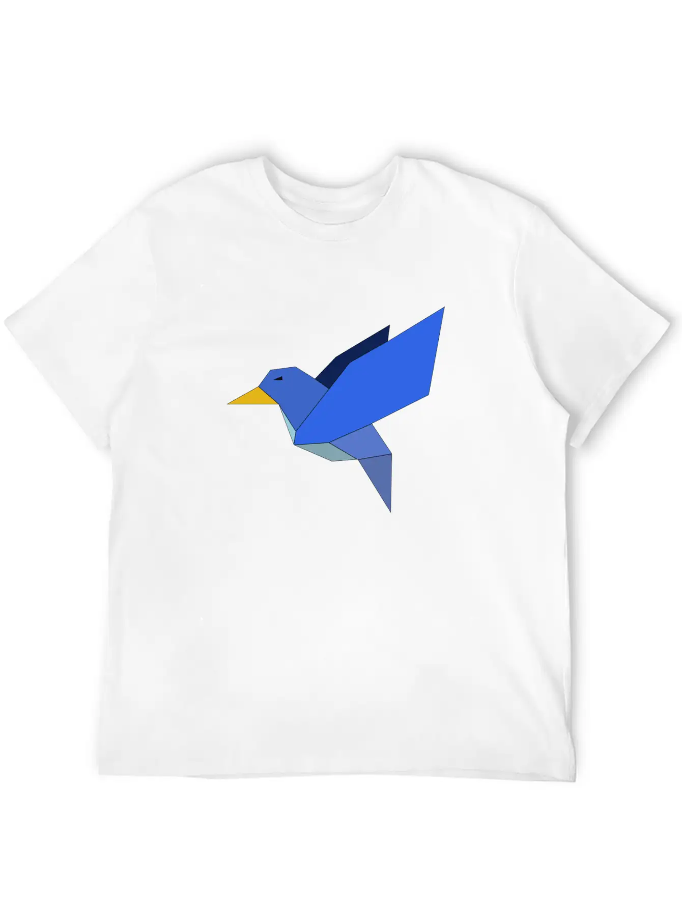 Bird Geometrical Unisex Casual T-Shirt – Clean Design For Daily Comfort