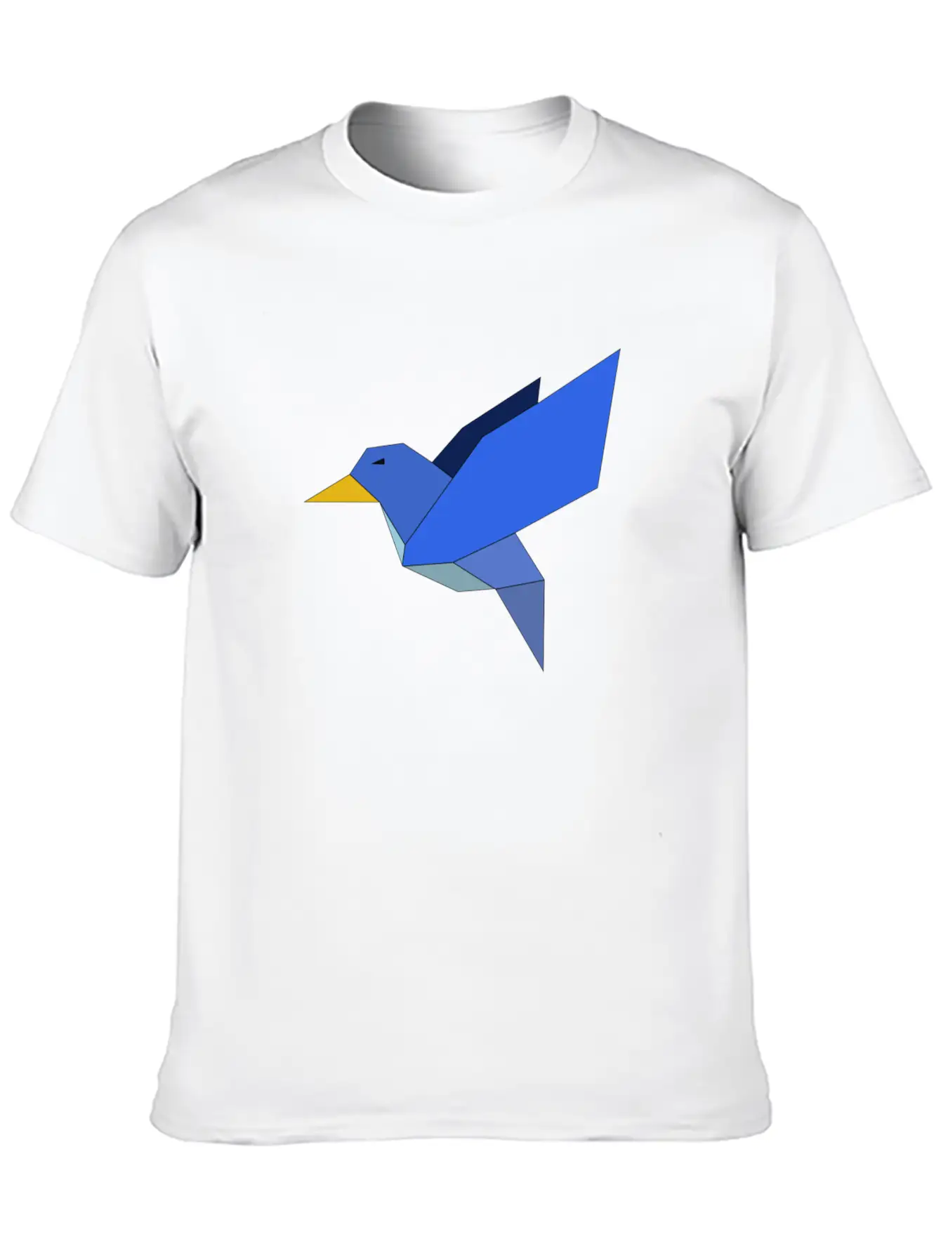 Bird Geometrical Unisex Casual T-Shirt – Clean Design For Daily Comfort