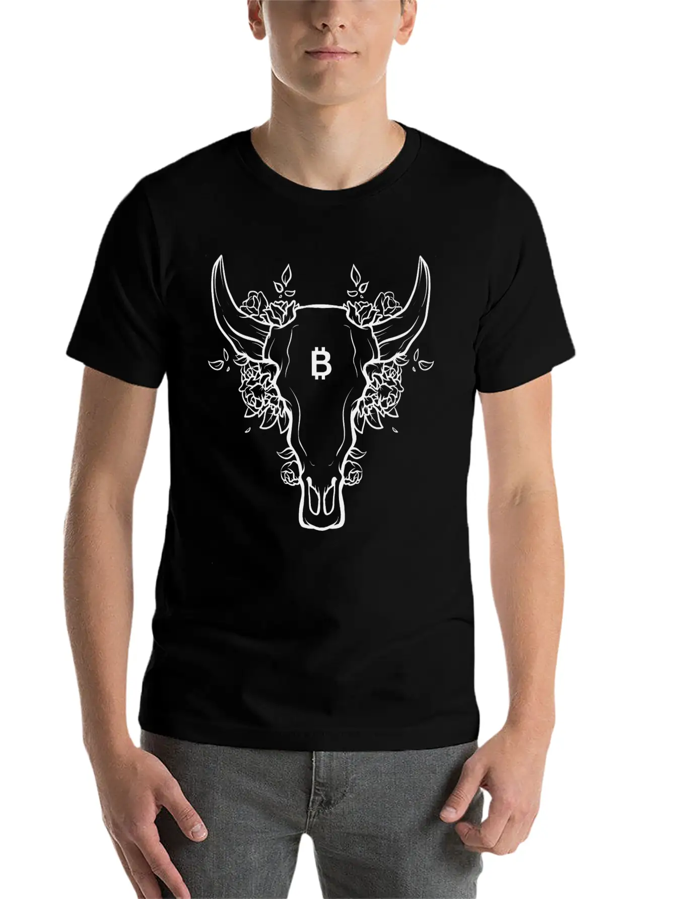 BITCOIN BULL Unisex Casual T-Shirt – Clean Design For Daily Comfort