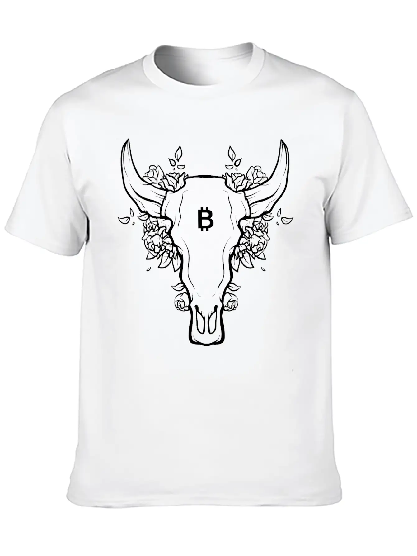 BITCOIN BULL Unisex Casual T-Shirt – Clean Design For Daily Comfort