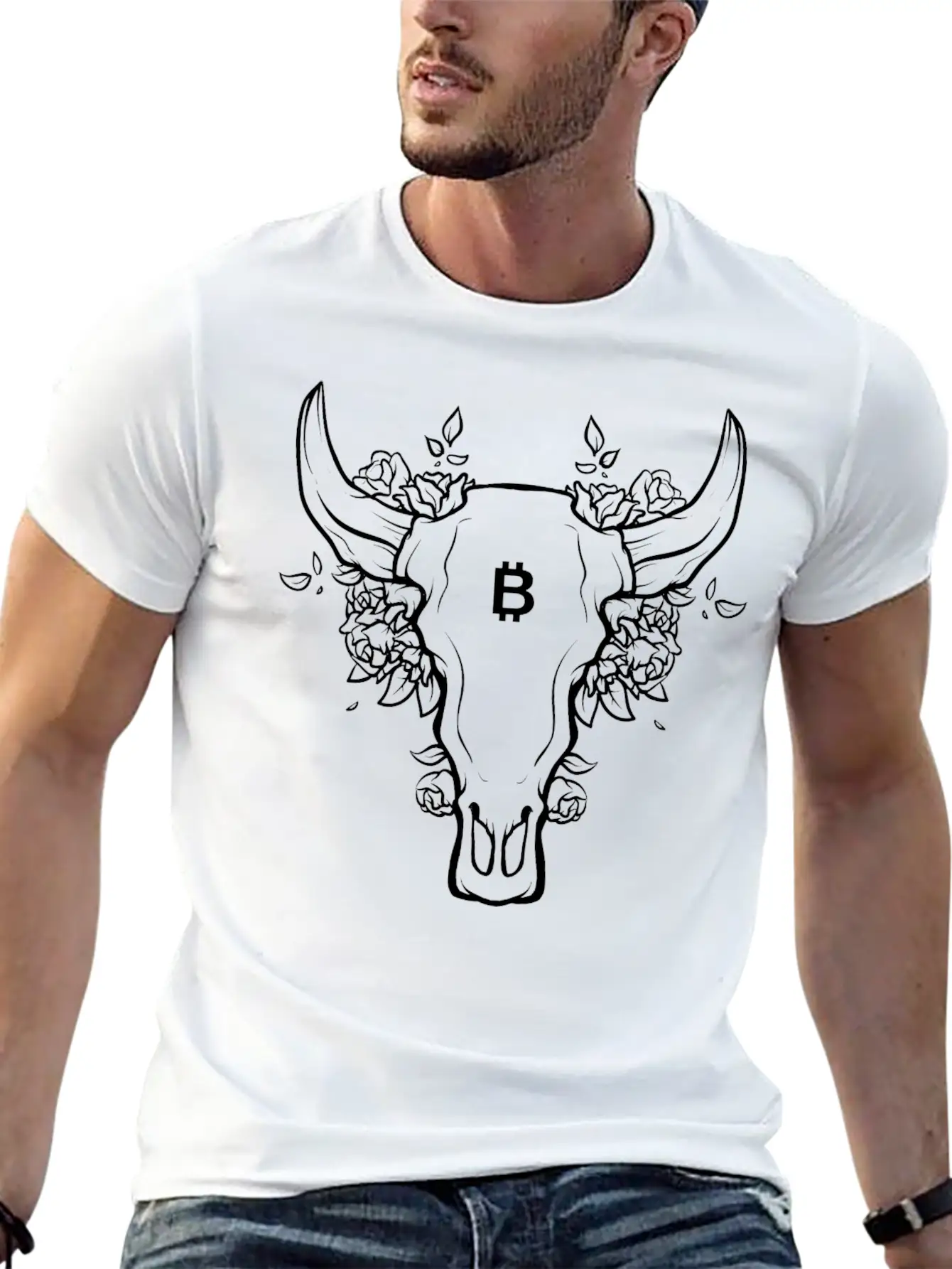 BITCOIN BULL Unisex Casual T-Shirt – Clean Design For Daily Comfort