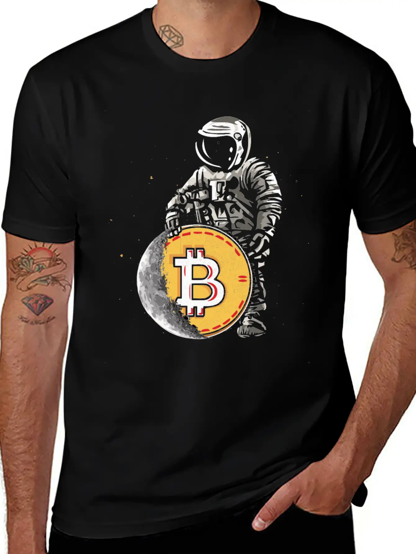 Bitcoin Never Sleeps Bitcoin BTC Crypto Currency Unisex Casual T-Shirt – Clean Design For Daily Comfort