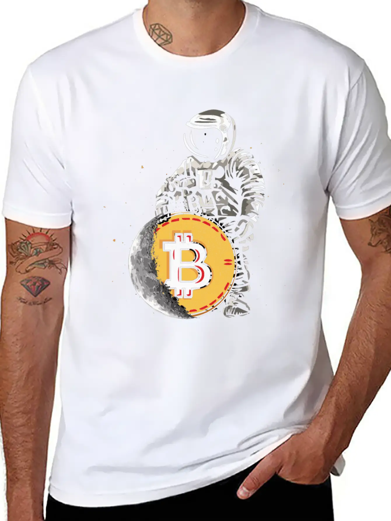 Bitcoin Never Sleeps Bitcoin BTC Crypto Currency Unisex Casual T-Shirt – Clean Design For Daily Comfort