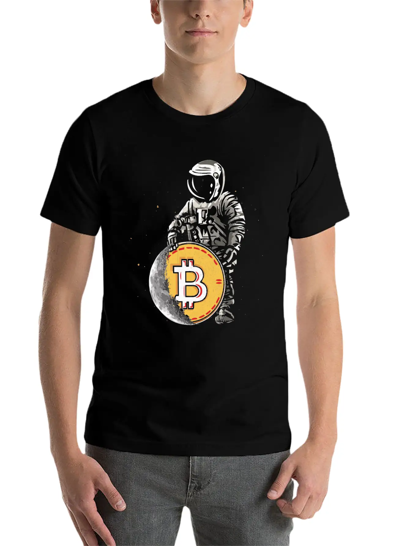 Bitcoin Never Sleeps Bitcoin BTC Crypto Currency Unisex Casual T-Shirt – Clean Design For Daily Comfort