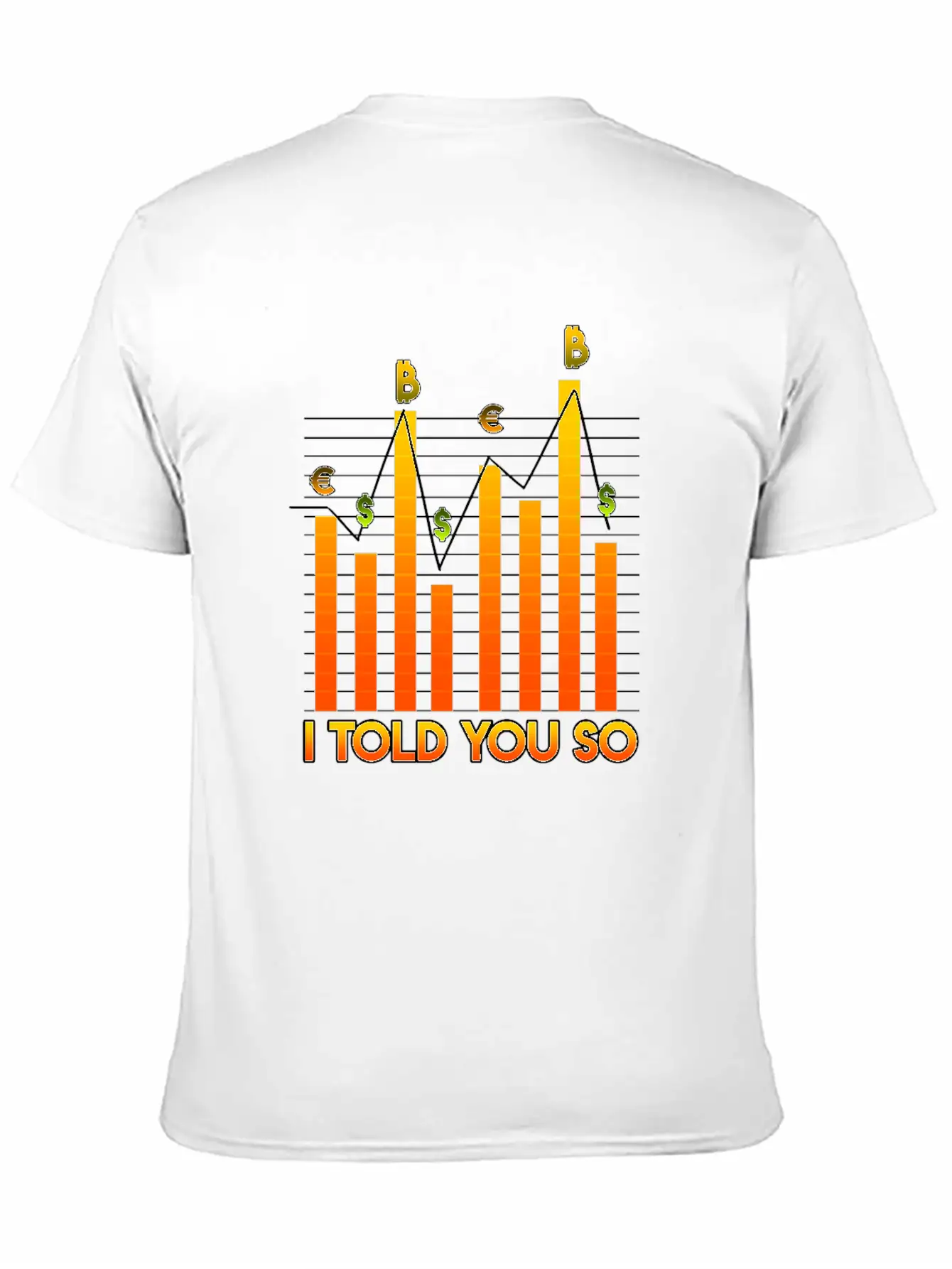 Bitcoin - Stock Exchange Graph - NYSE Market Unisex Casual T-Shirt – Clean Design For Daily Comfort