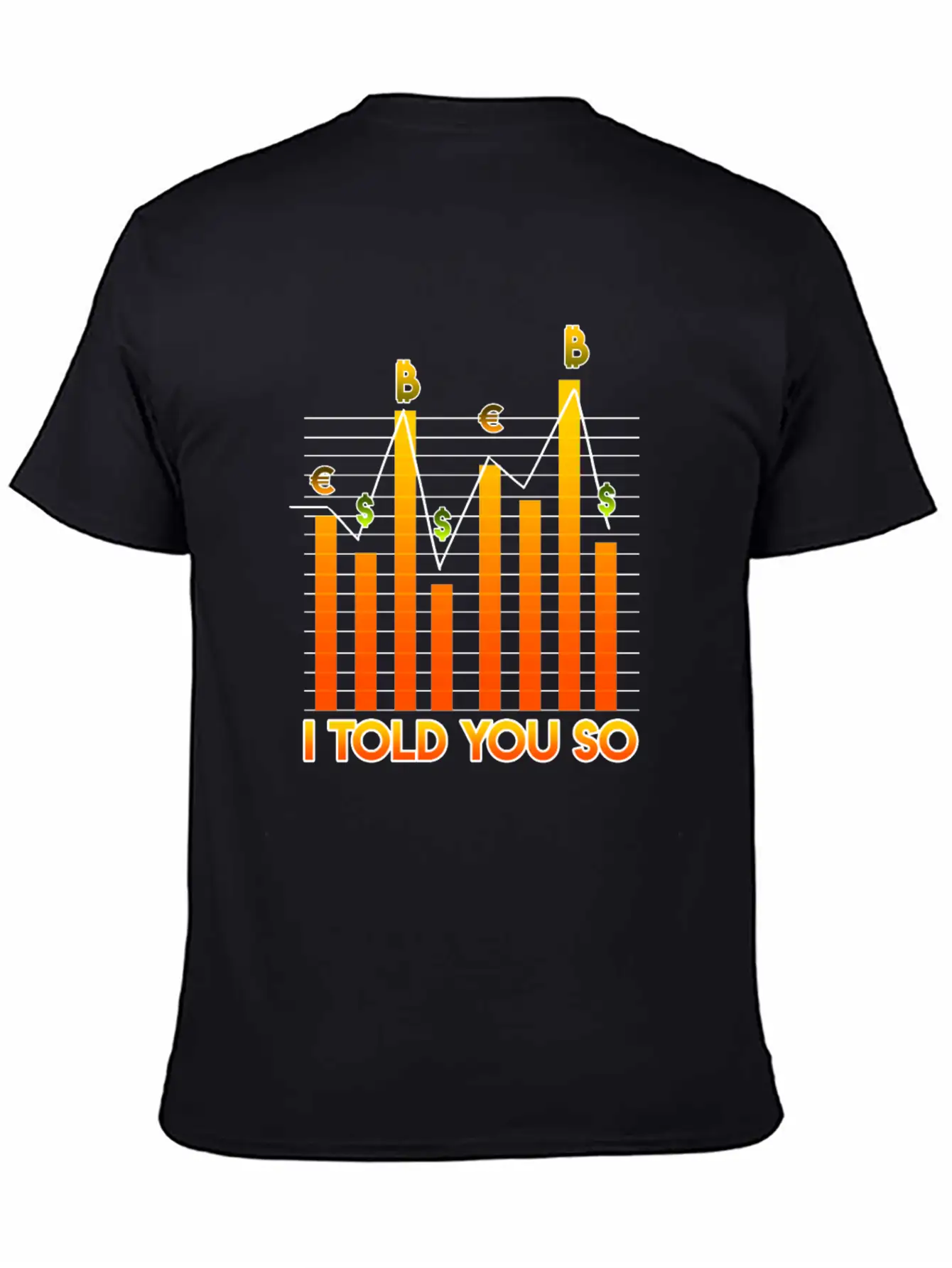 Bitcoin - Stock Exchange Graph - NYSE Market Unisex Casual T-Shirt – Clean Design For Daily Comfort
