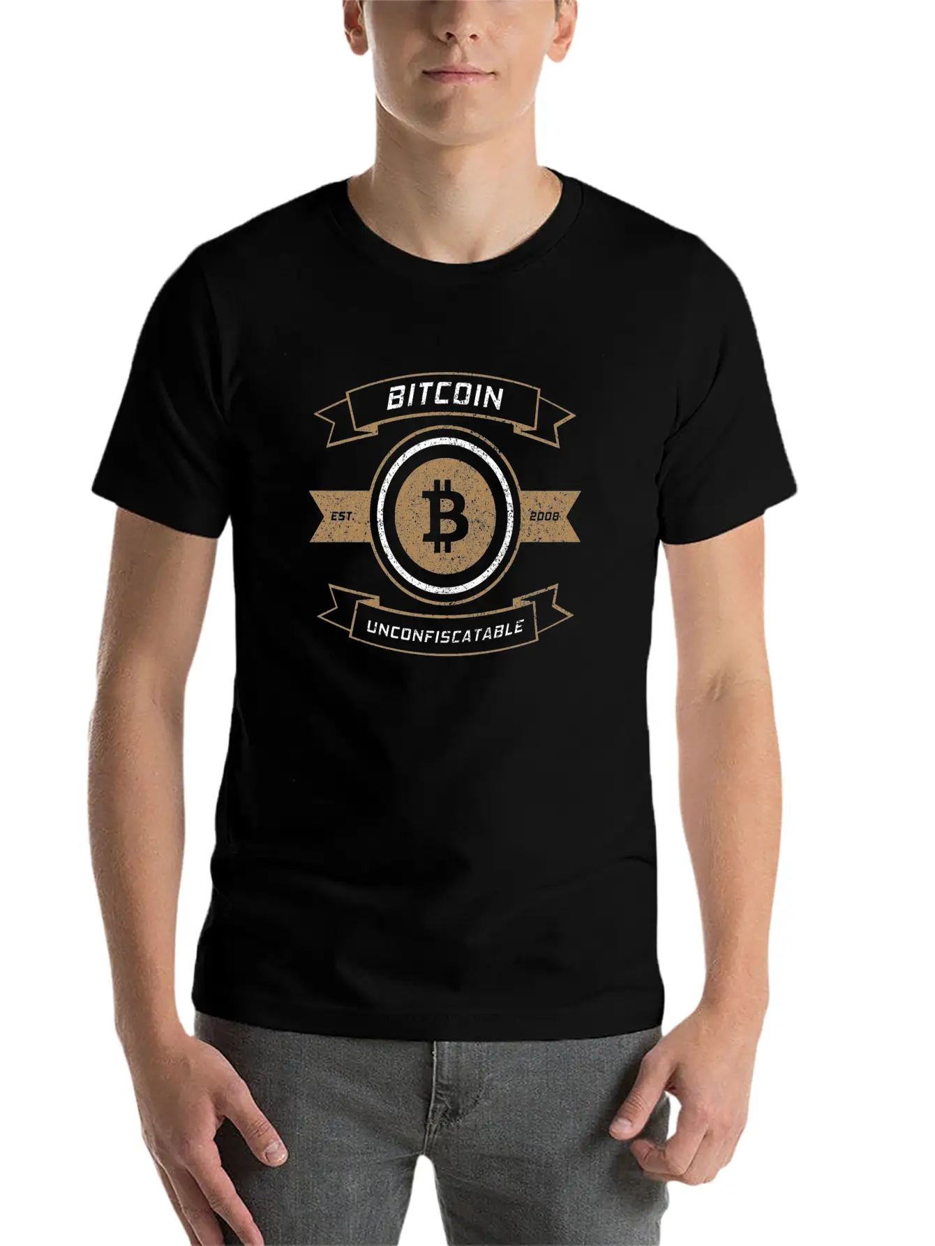 Bitcoin Unconfiscatable I Cool BTC Bitcoin Freedom Unisex Casual T-Shirt – Clean Design For Daily Comfort