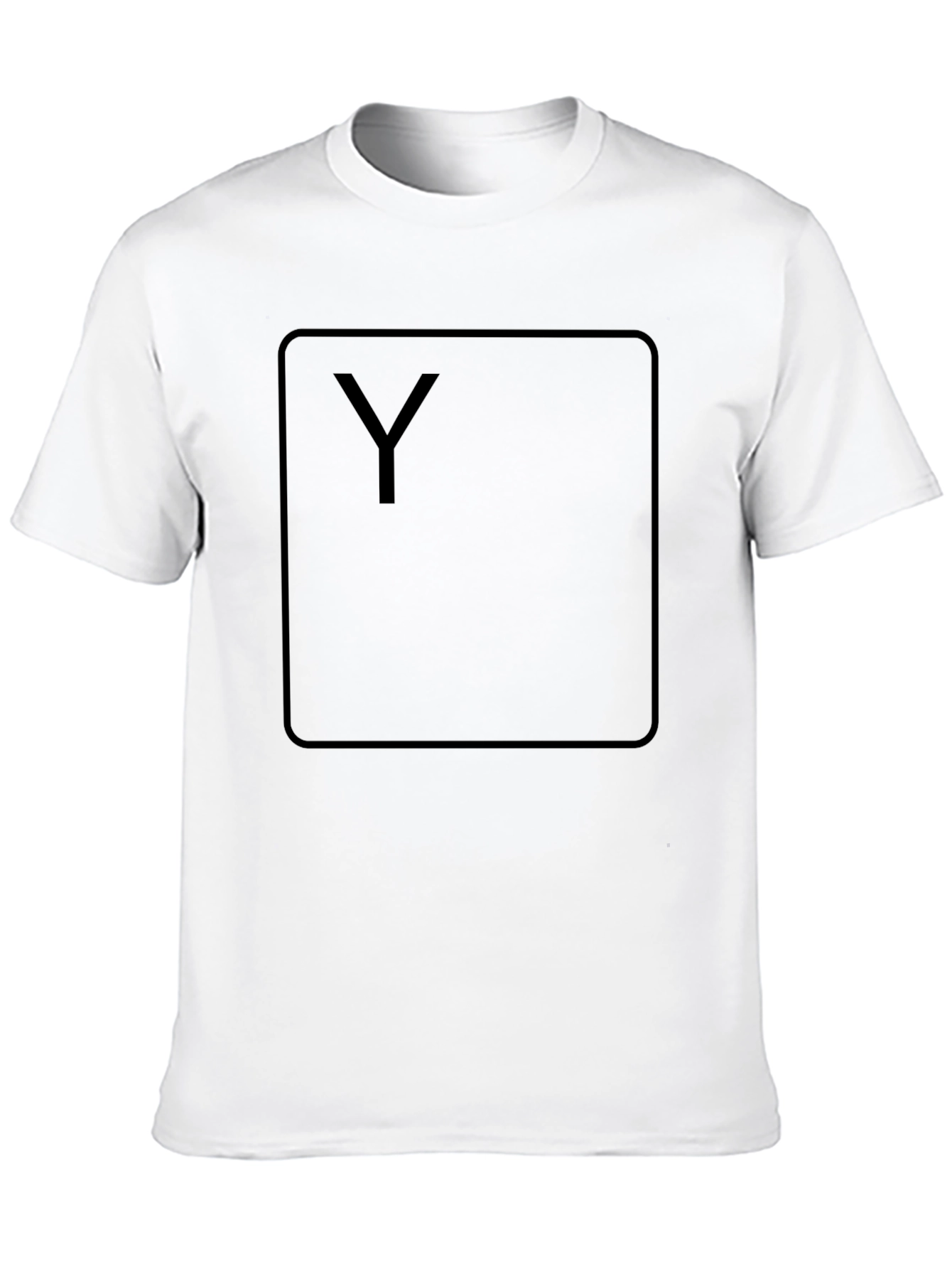 Black Y Graphic Tee - Modern Style