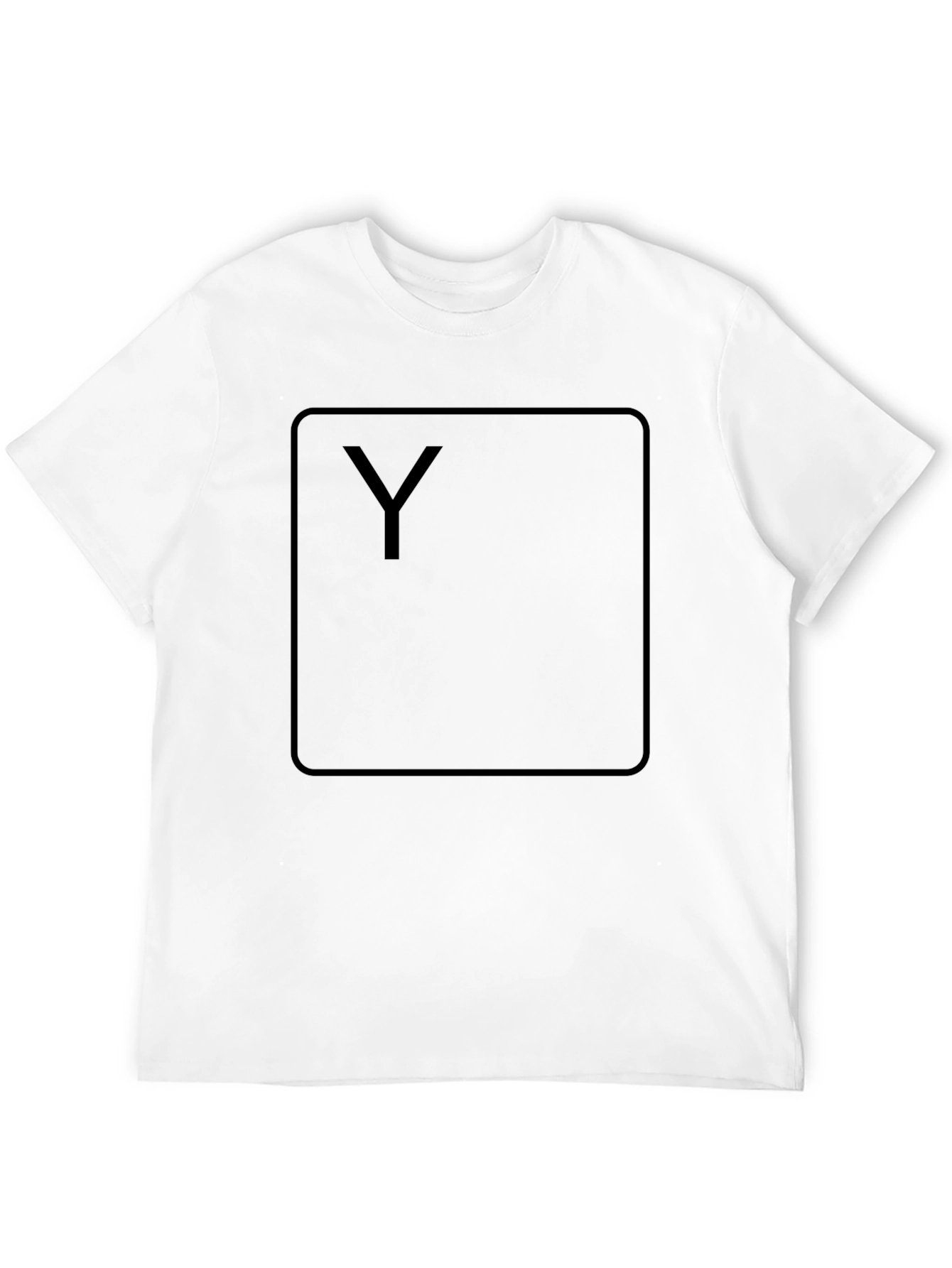 Black Y Graphic Tee - Modern Style