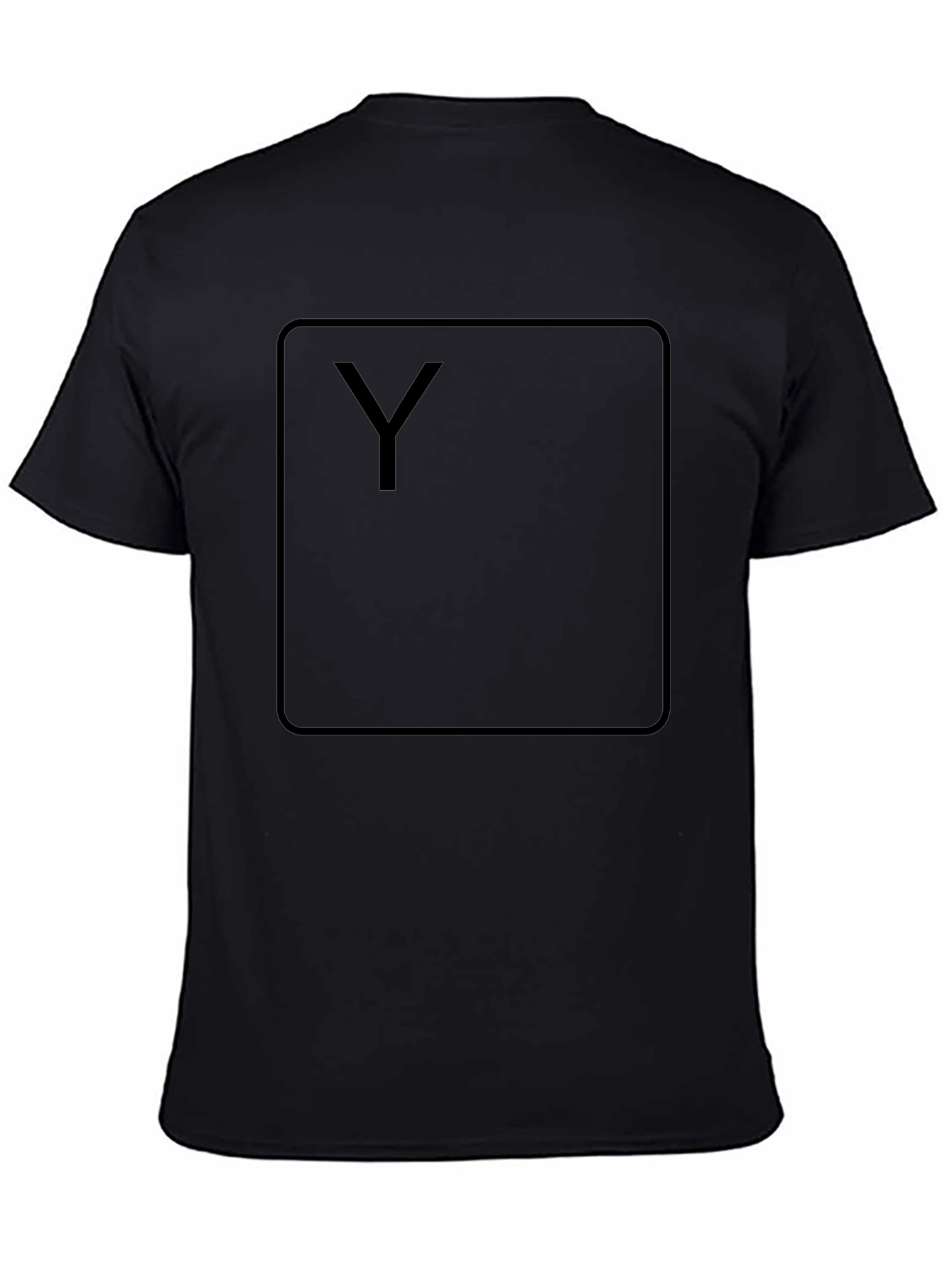 Black Y Graphic Tee - Modern Style