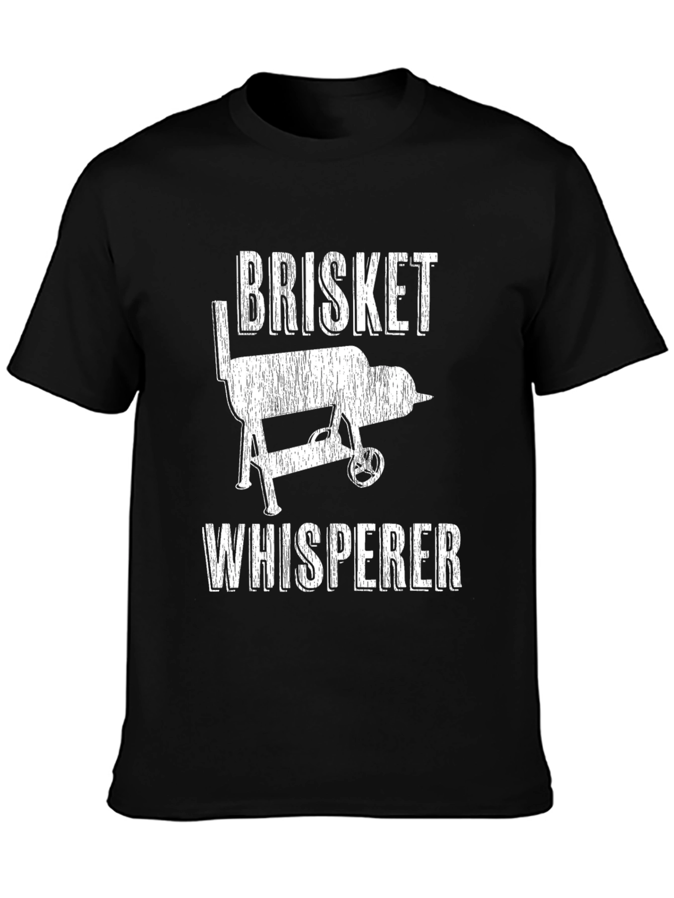 Brisket Whisperer Graphic T-Shirt - BBQ Grill Design