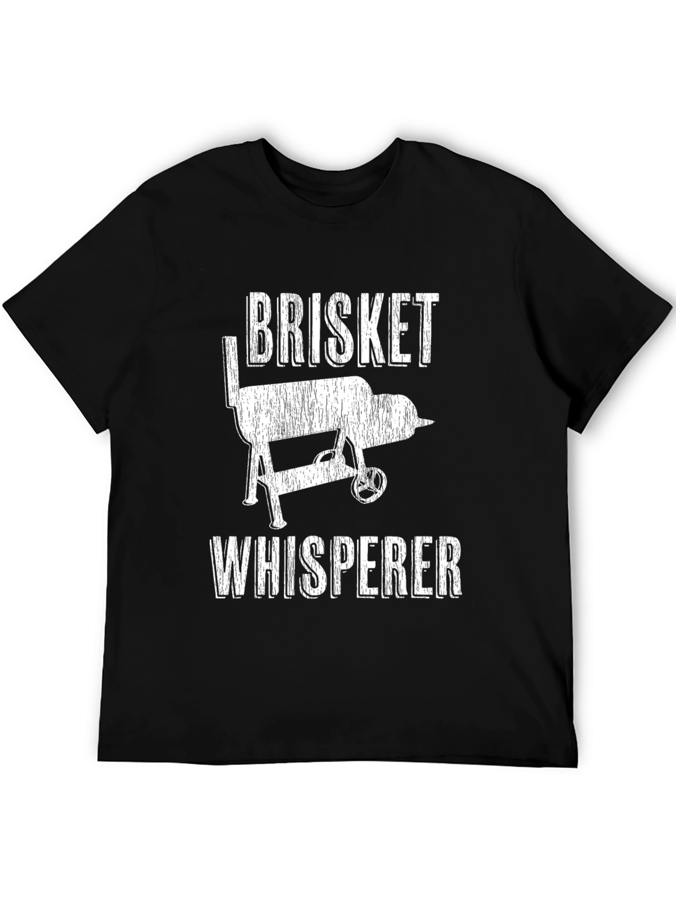 Brisket Whisperer Graphic T-Shirt - BBQ Grill Design