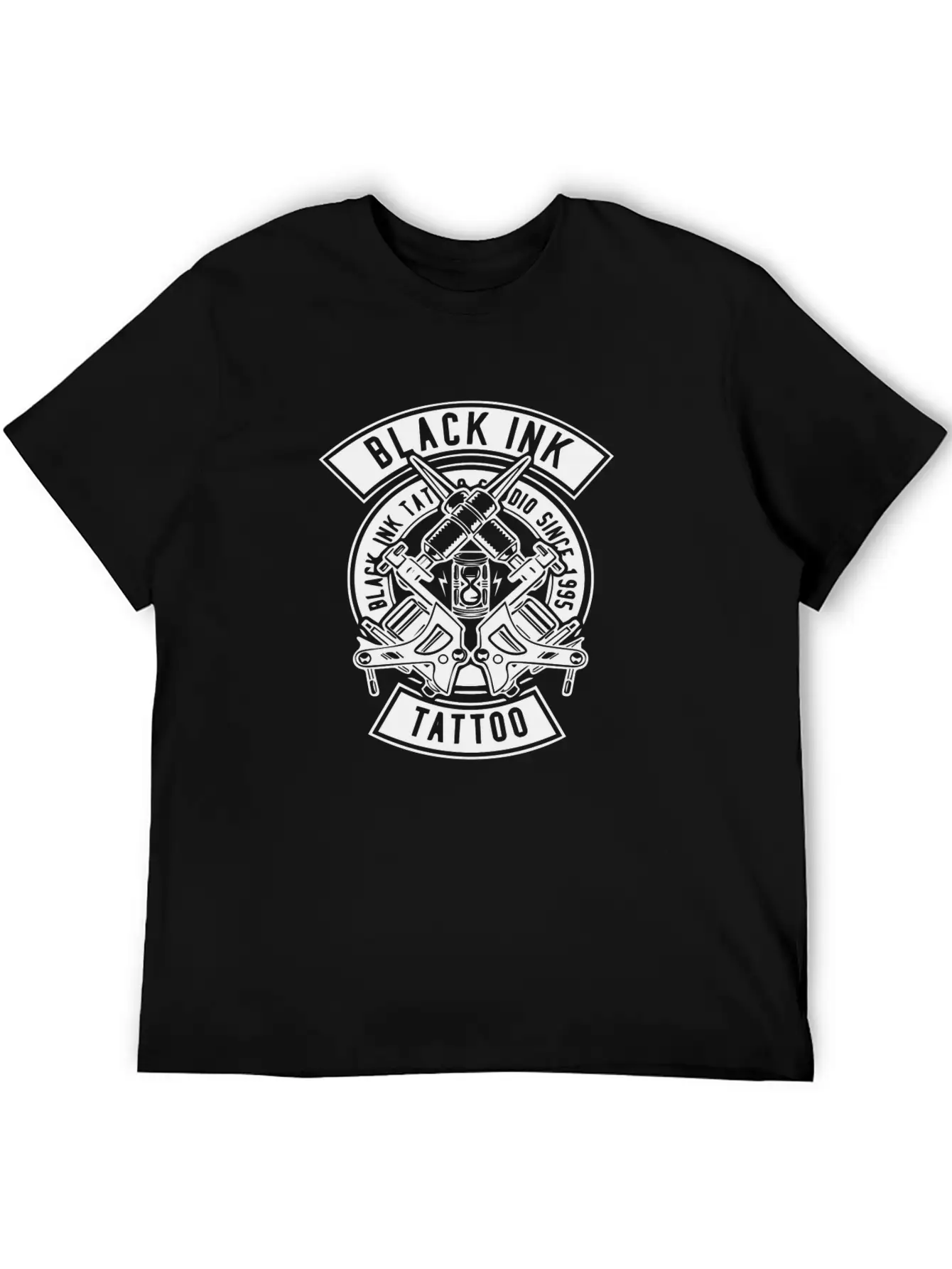 Black Ink Tattoo Unisex Casual T-Shirt – Clean Design For Daily Comfort