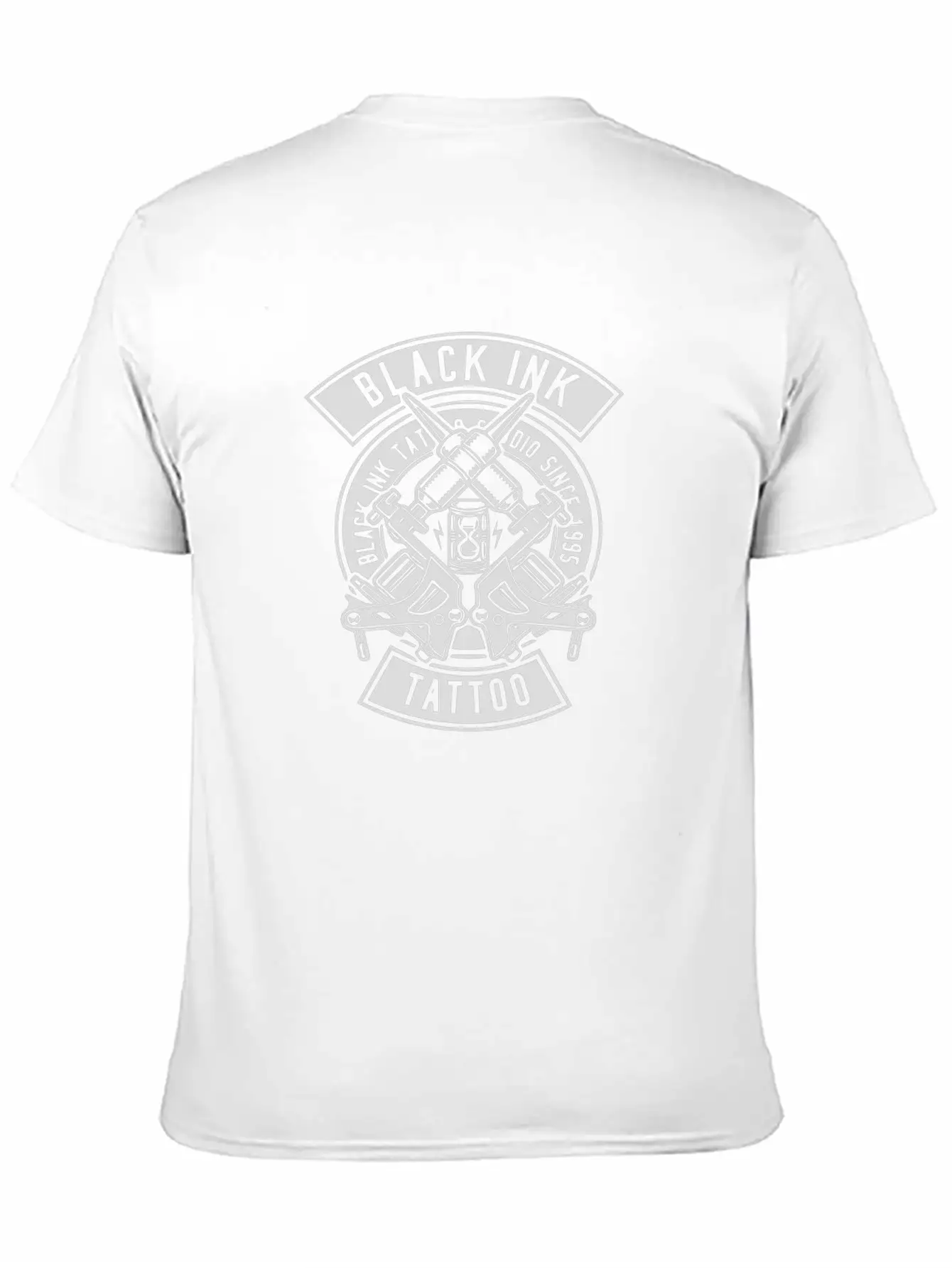 Black Ink Tattoo Unisex Casual T-Shirt – Clean Design For Daily Comfort