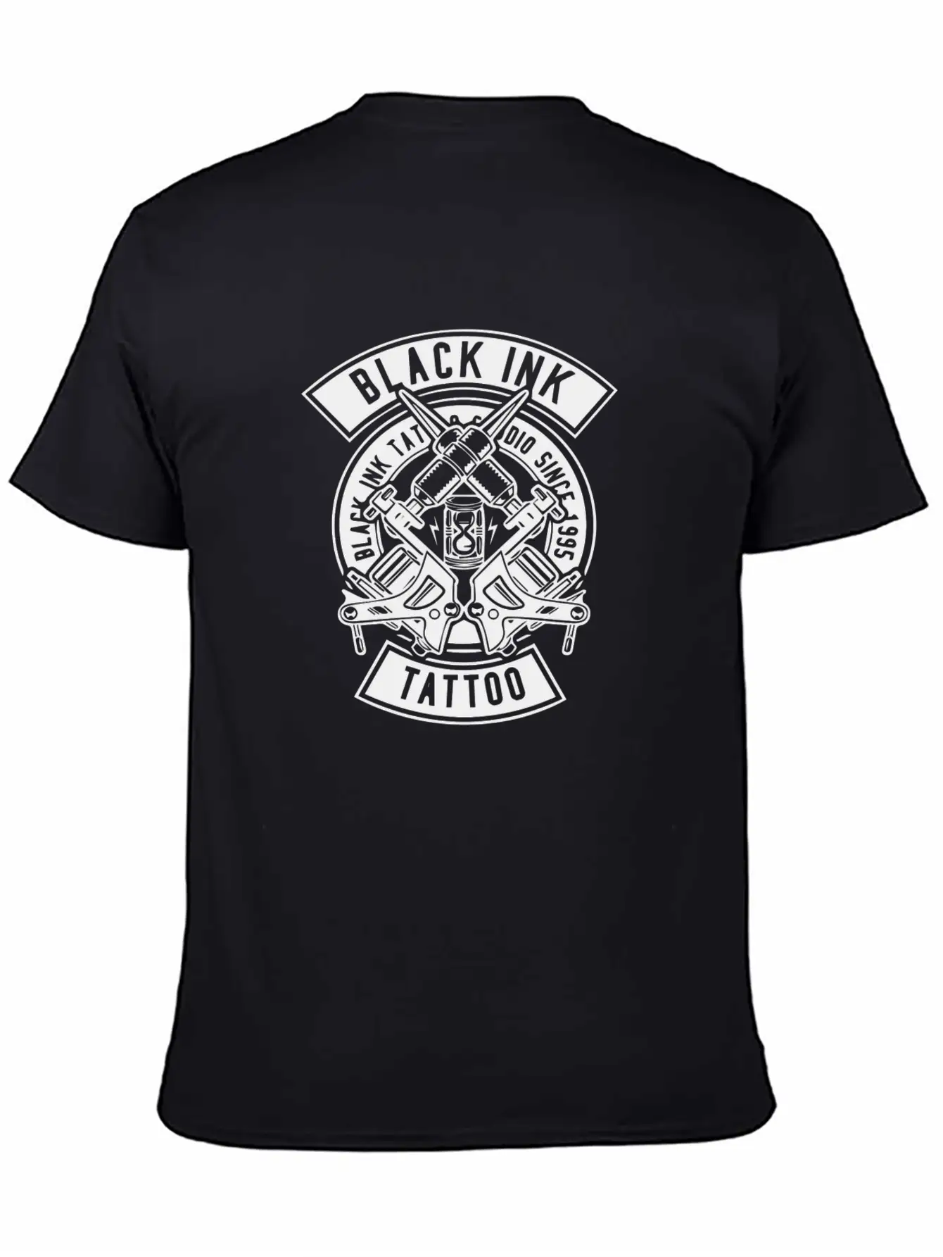 Black Ink Tattoo Unisex Casual T-Shirt – Clean Design For Daily Comfort