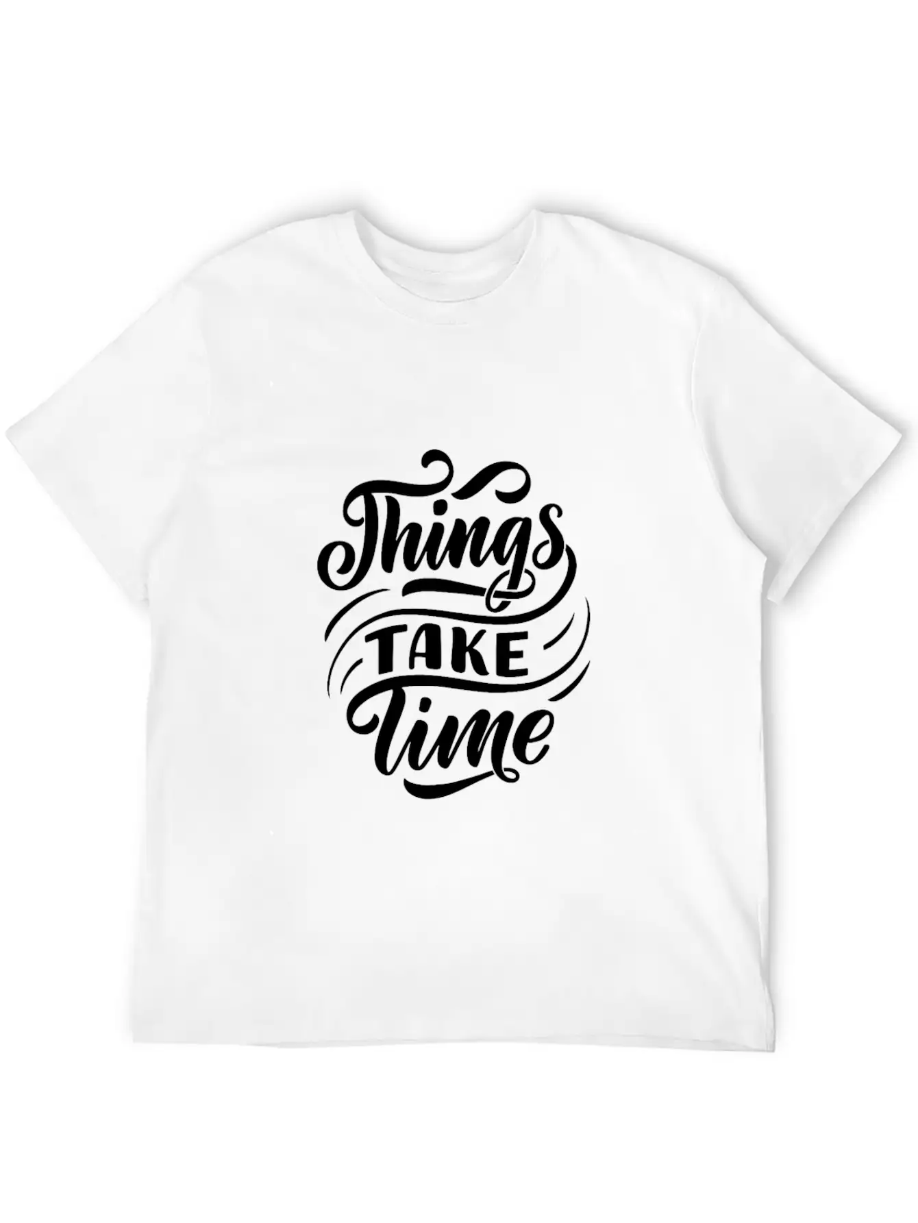 Black White Modern Typography T Shirt T Shirts Unisex Casual T-Shirt – Clean Design For Daily Comfort