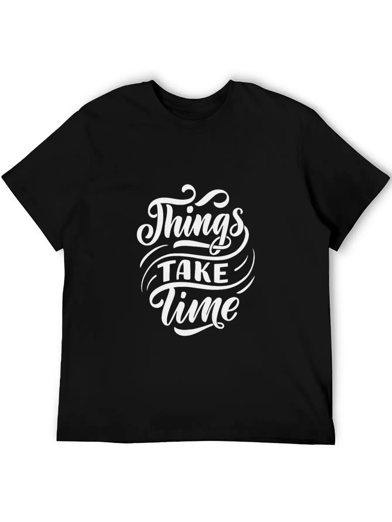 Black White Modern Typography T Shirt T Shirts Unisex Casual T-Shirt – Clean Design For Daily Comfort