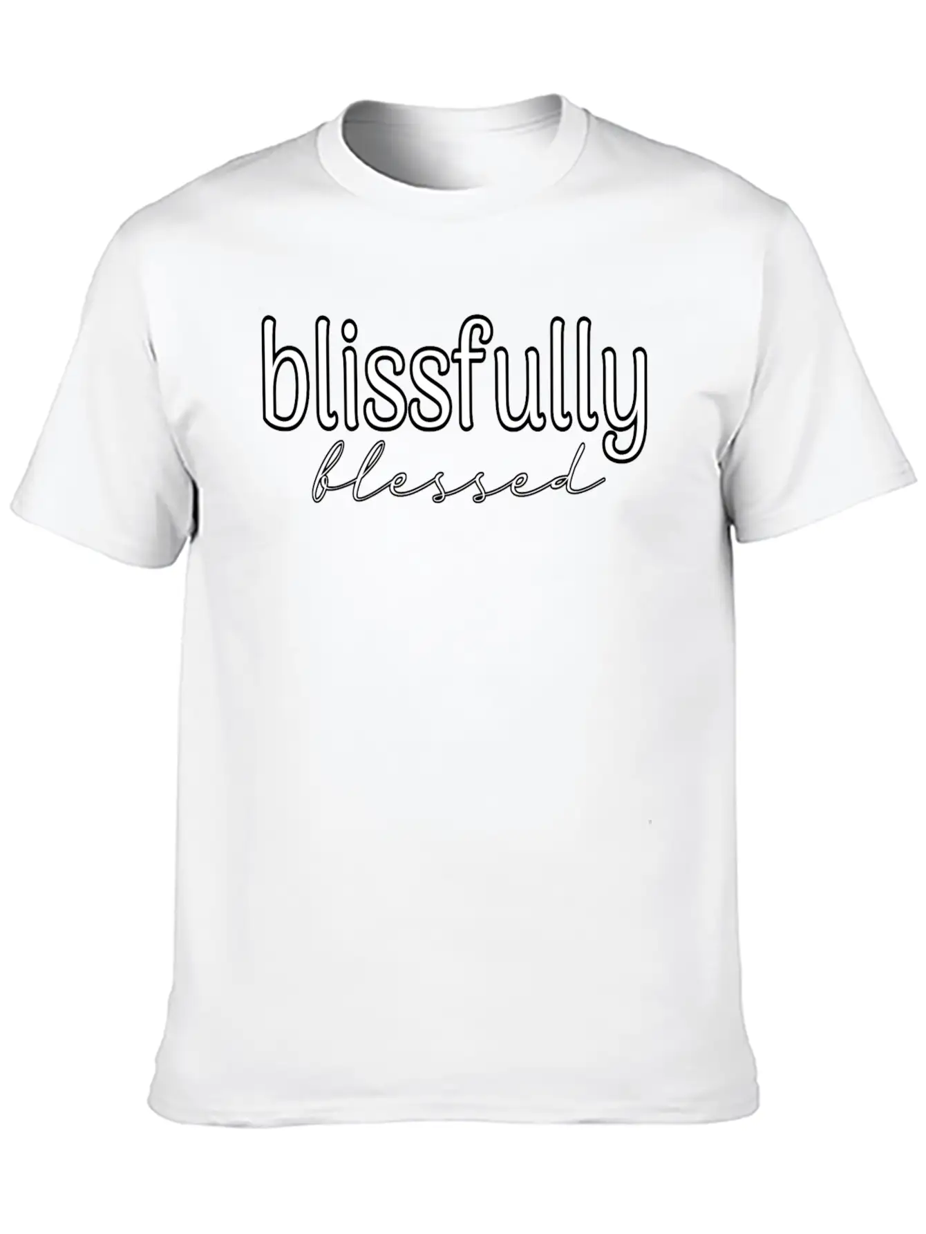 Blissfully Blessed Unisex Casual T-Shirt – Clean Design For Daily Comfort
