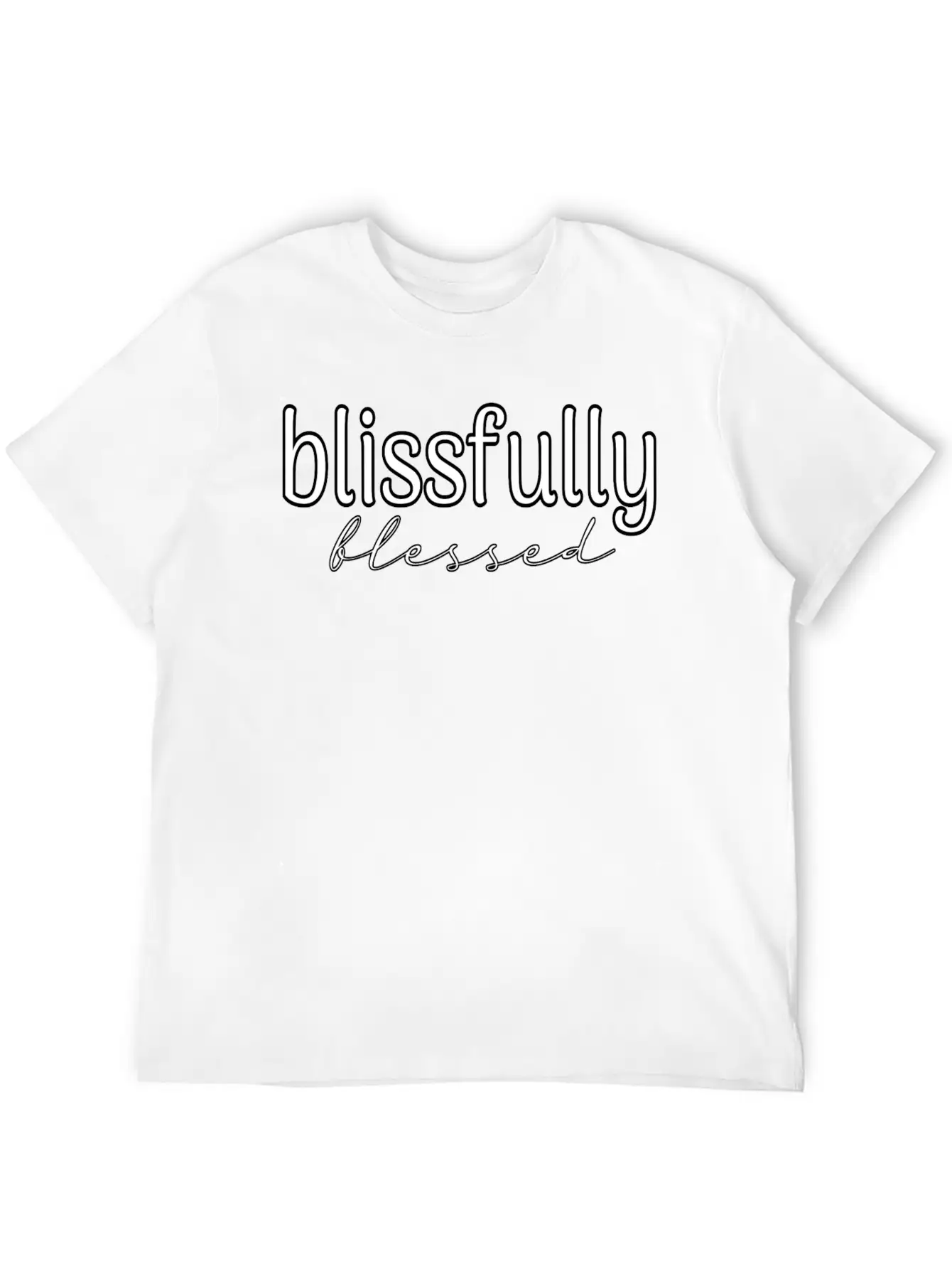 Blissfully Blessed Unisex Casual T-Shirt – Clean Design For Daily Comfort