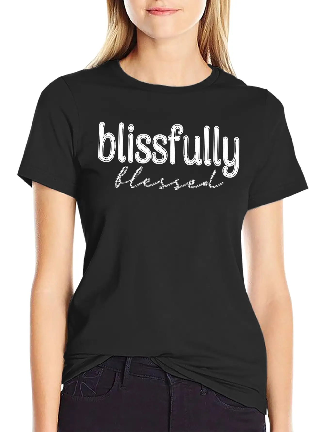 Blissfully Blessed Unisex Casual T-Shirt – Clean Design For Daily Comfort