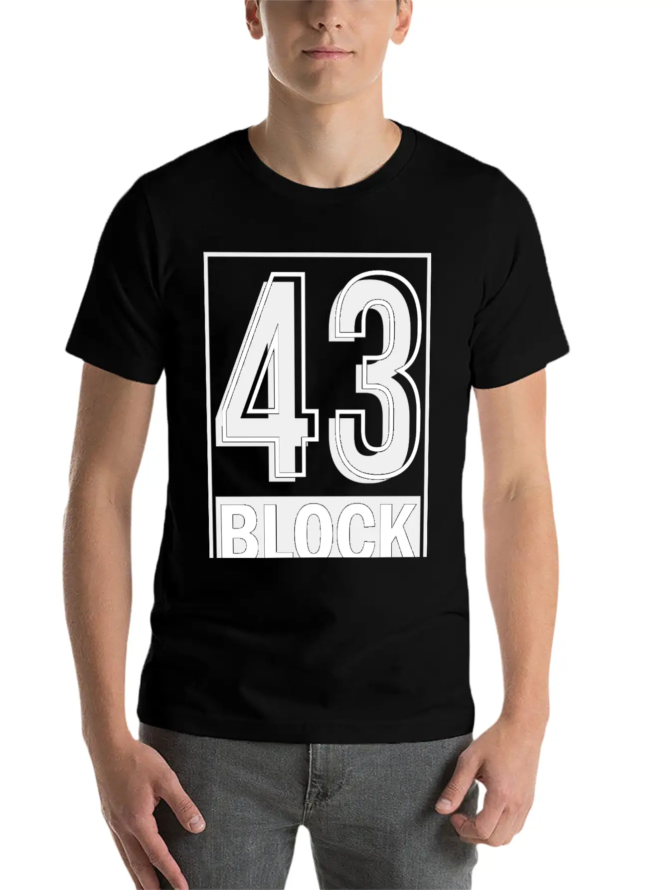 Block 43 Unisex Casual T-Shirt – Clean Design For Daily Comfort