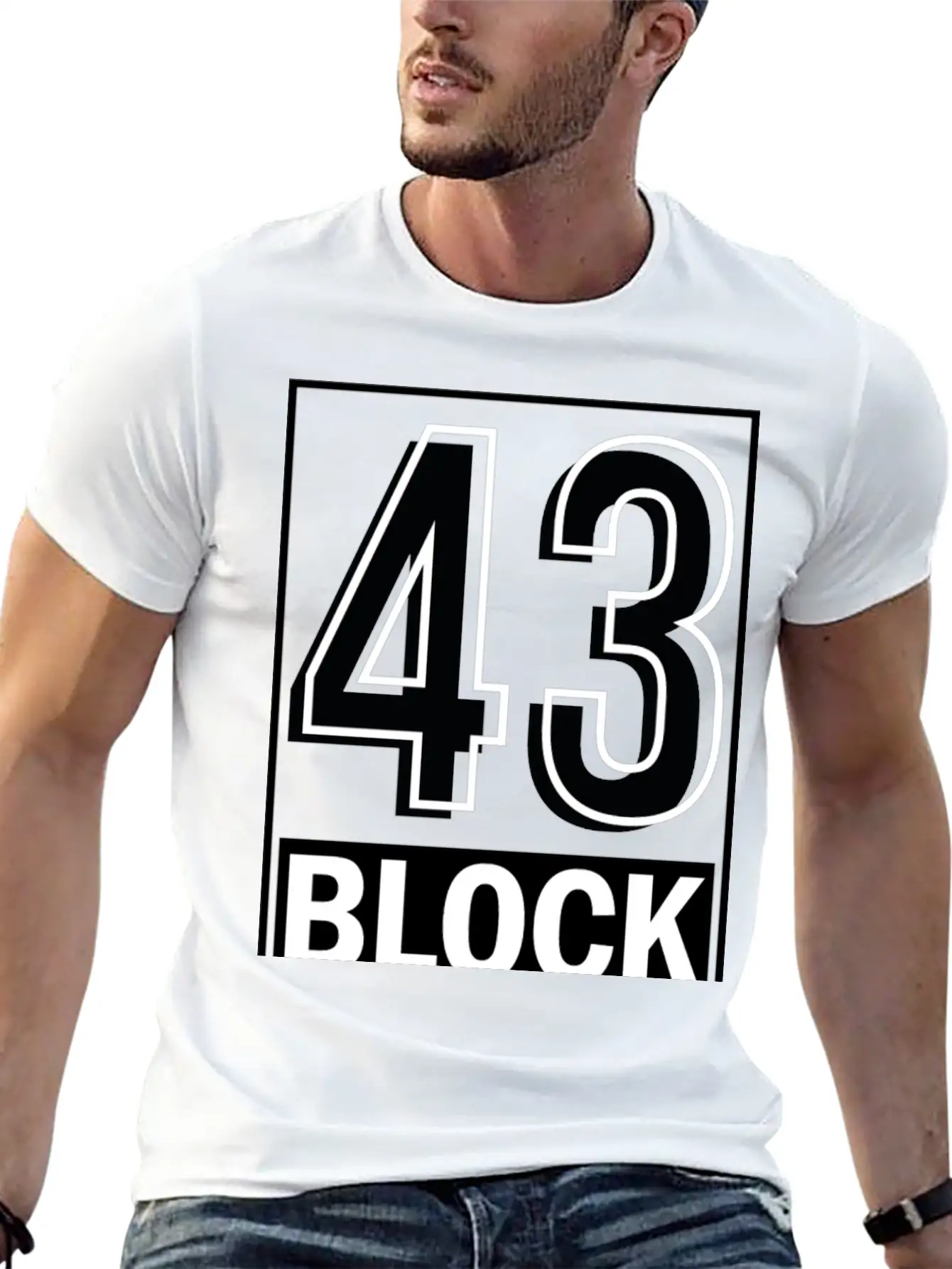 Block 43 Unisex Casual T-Shirt – Clean Design For Daily Comfort