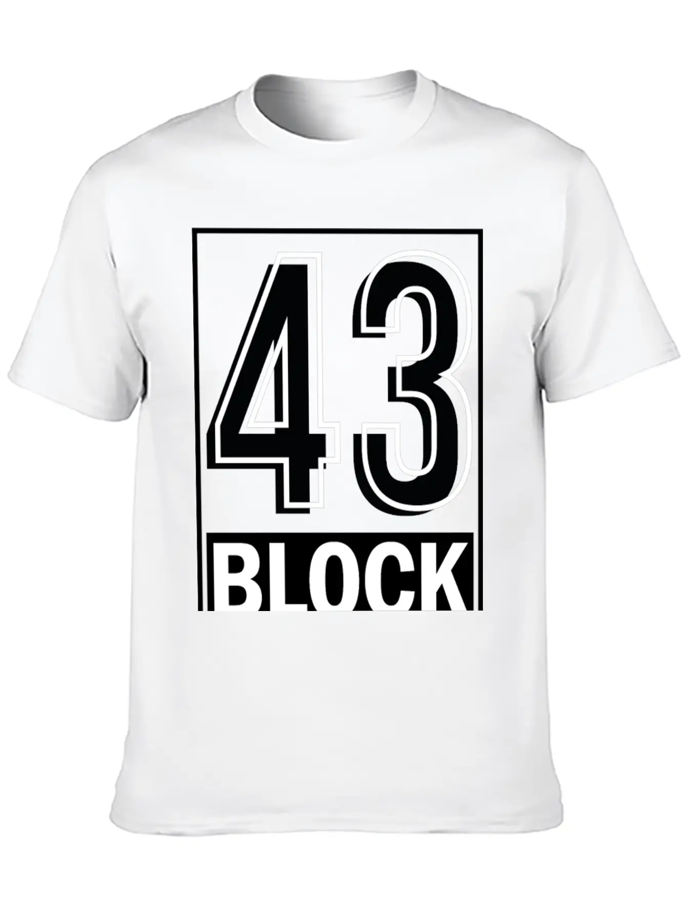 Block 43 Unisex Casual T-Shirt – Clean Design For Daily Comfort
