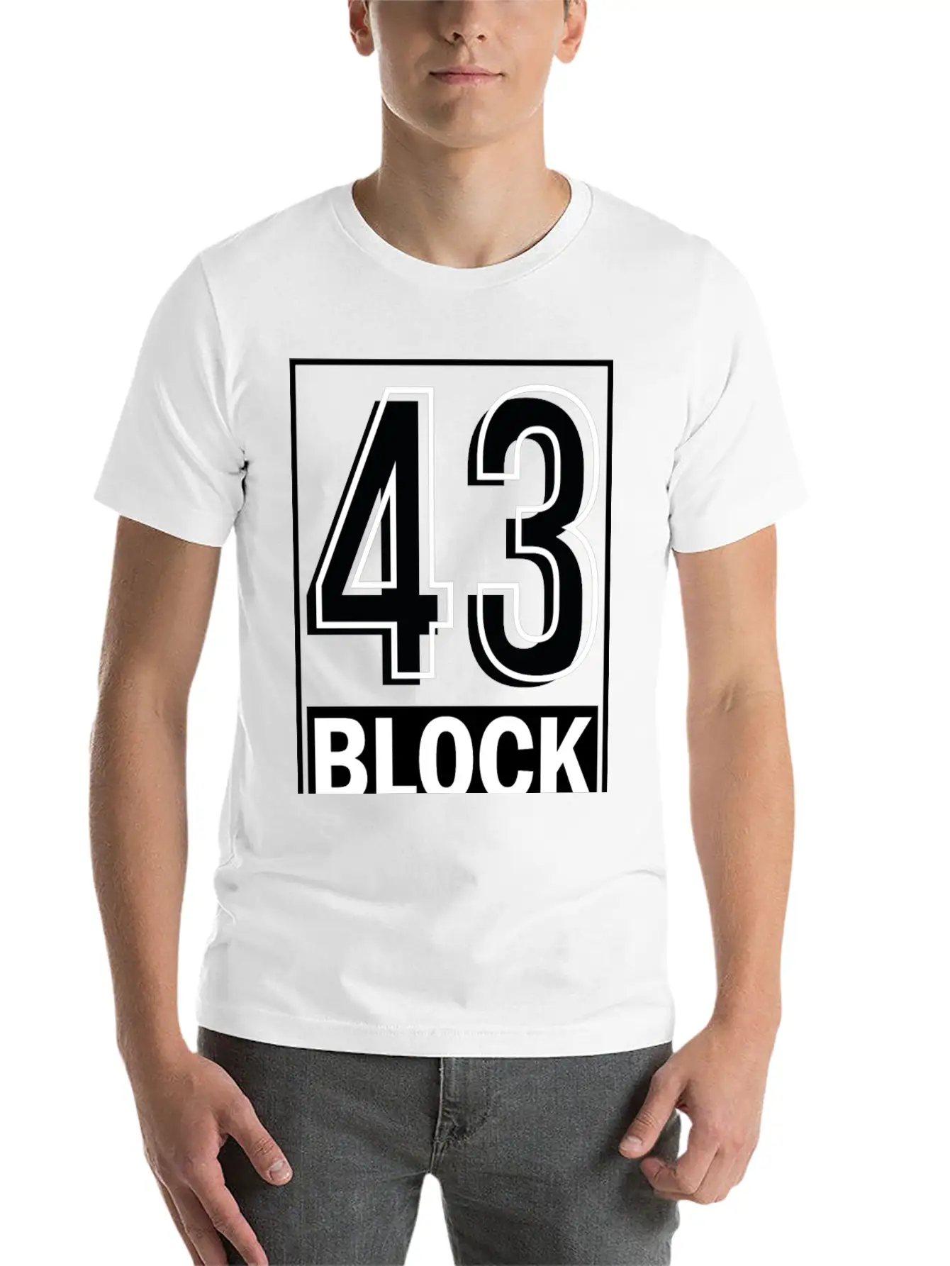 Block 43 Unisex Casual T-Shirt – Clean Design For Daily Comfort