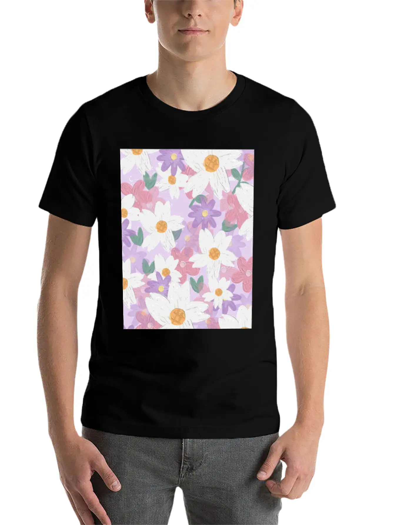 Blossom Flower Unisex Casual T-Shirt – Clean Design For Daily Comfort
