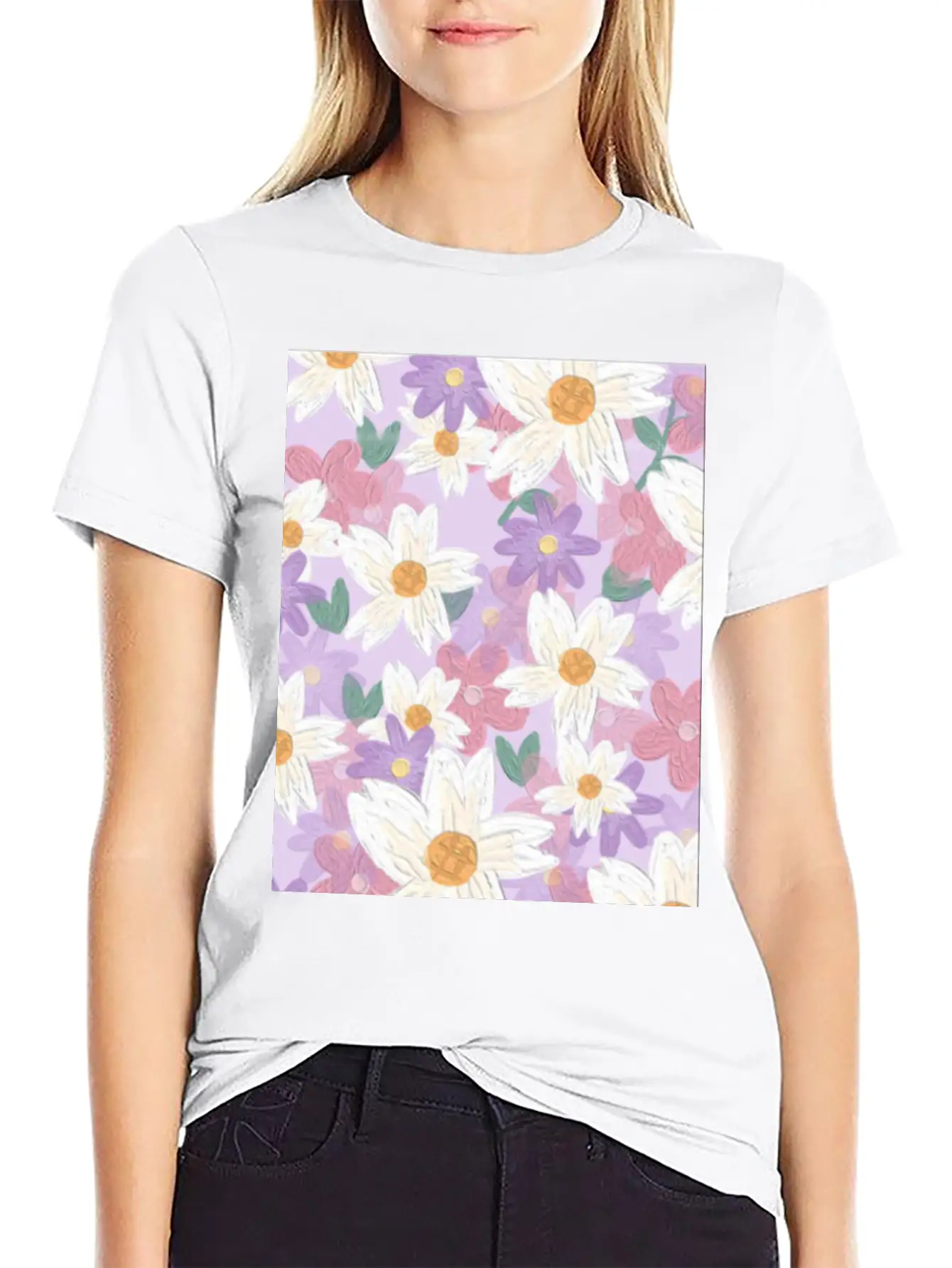 Blossom Flower Unisex Casual T-Shirt – Clean Design For Daily Comfort