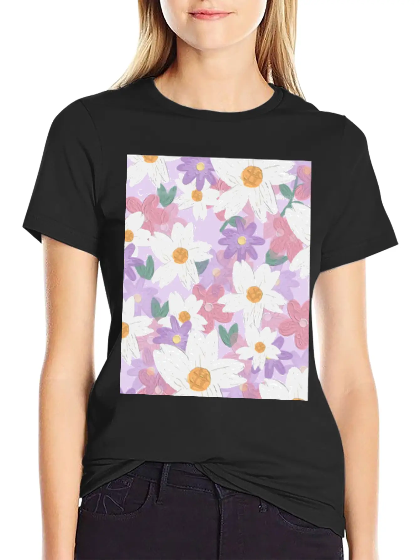 Blossom Flower Unisex Casual T-Shirt – Clean Design For Daily Comfort