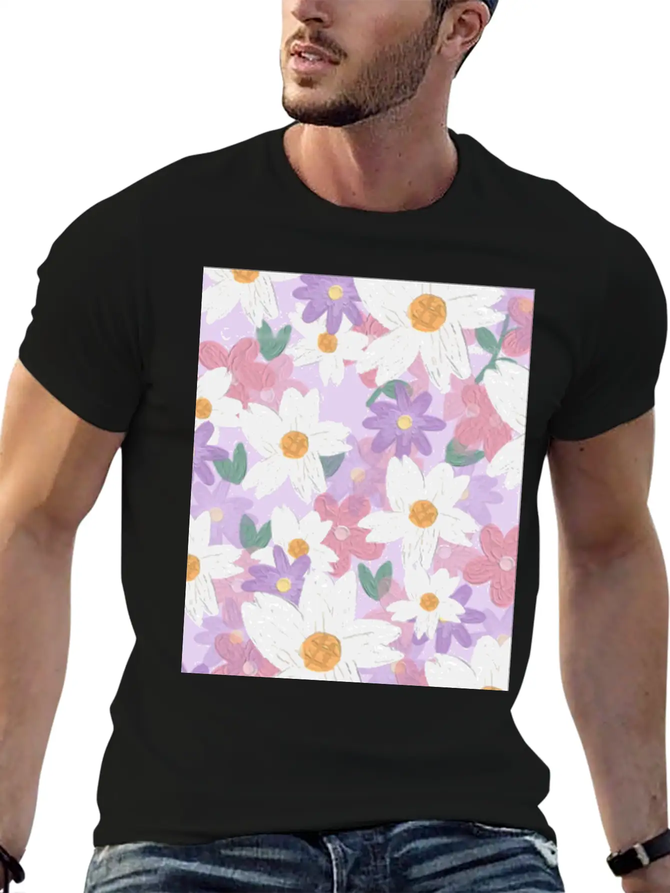 Blossom Flower Unisex Casual T-Shirt – Clean Design For Daily Comfort