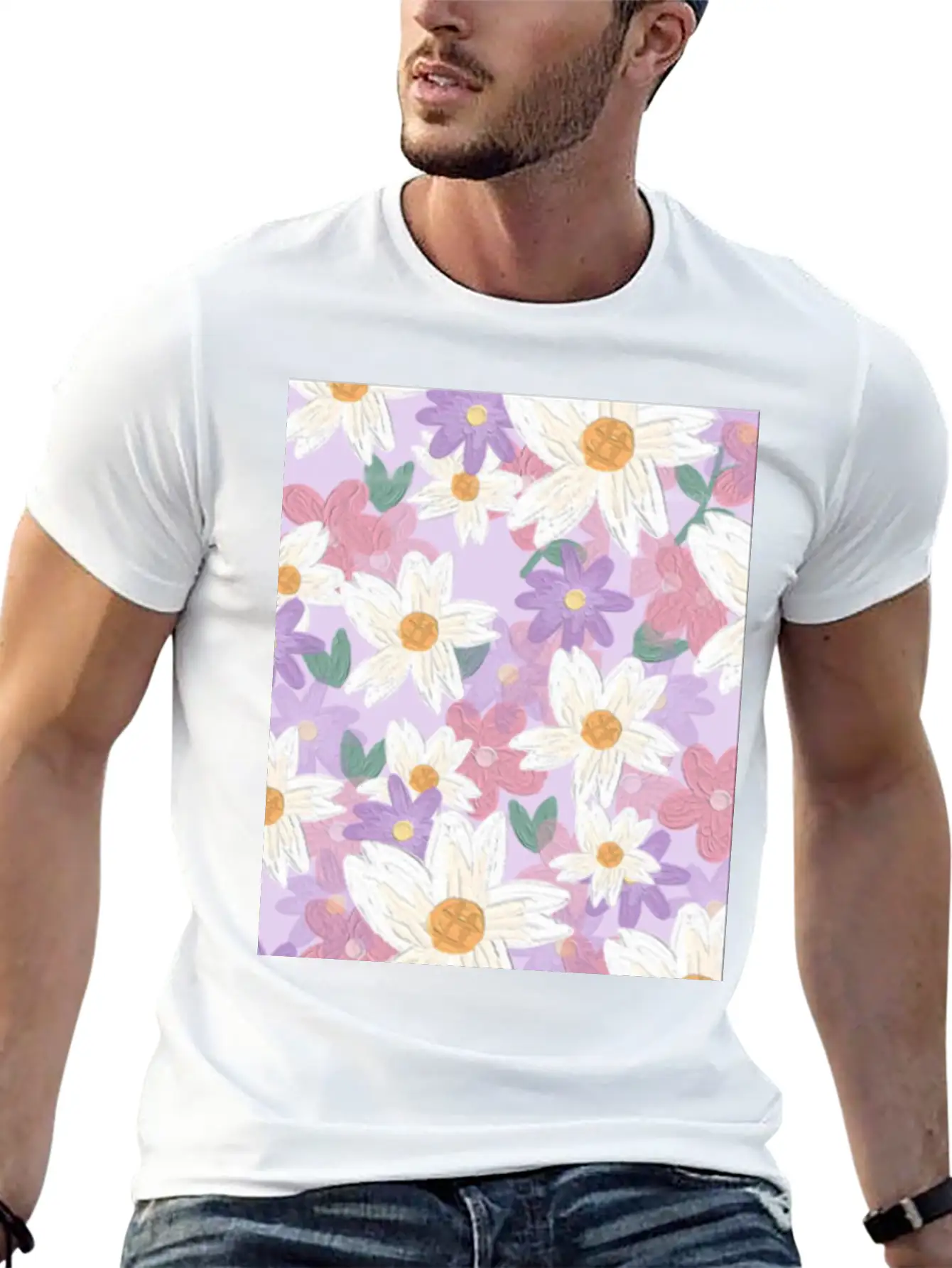 Blossom Flower Unisex Casual T-Shirt – Clean Design For Daily Comfort
