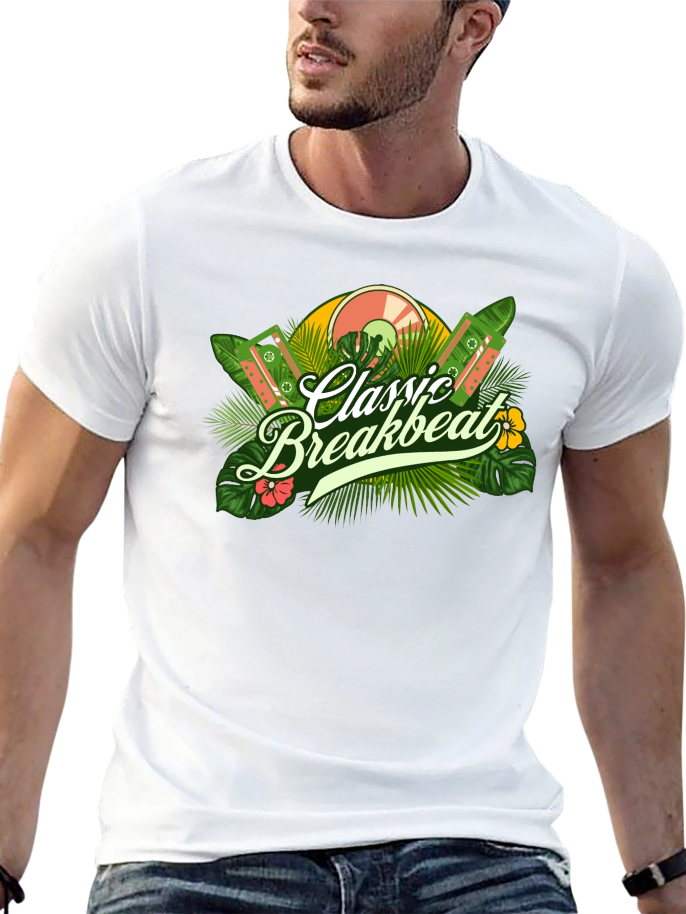 Classic Breakbeat Tropical Graphic Tee