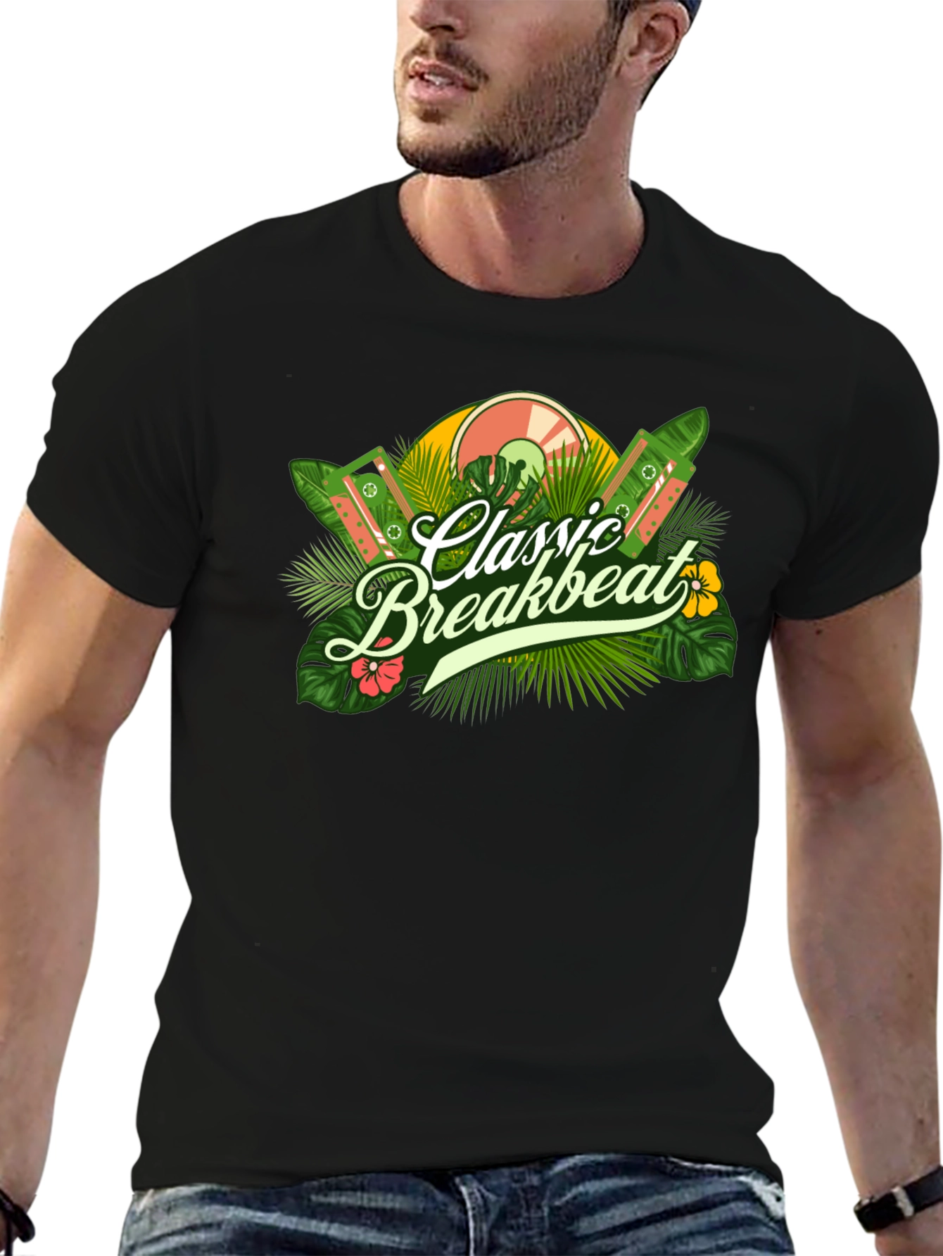 Classic Breakbeat Tropical Graphic Tee