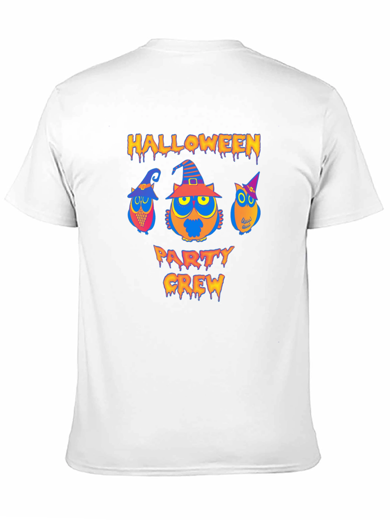 Halloween Party Crew Owl Graphic T-Shirt
